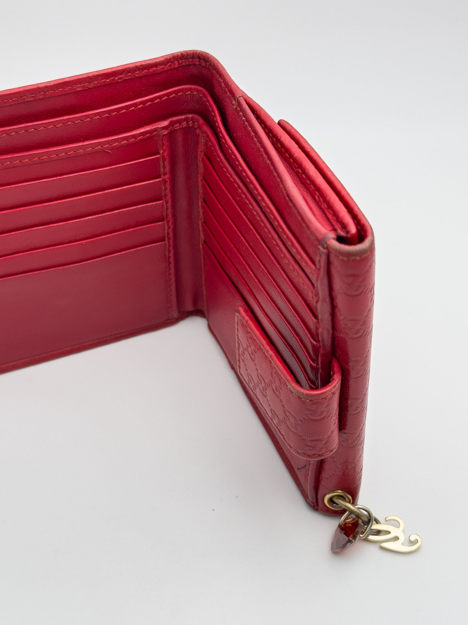 Gucci - GG Leather Wallet Red