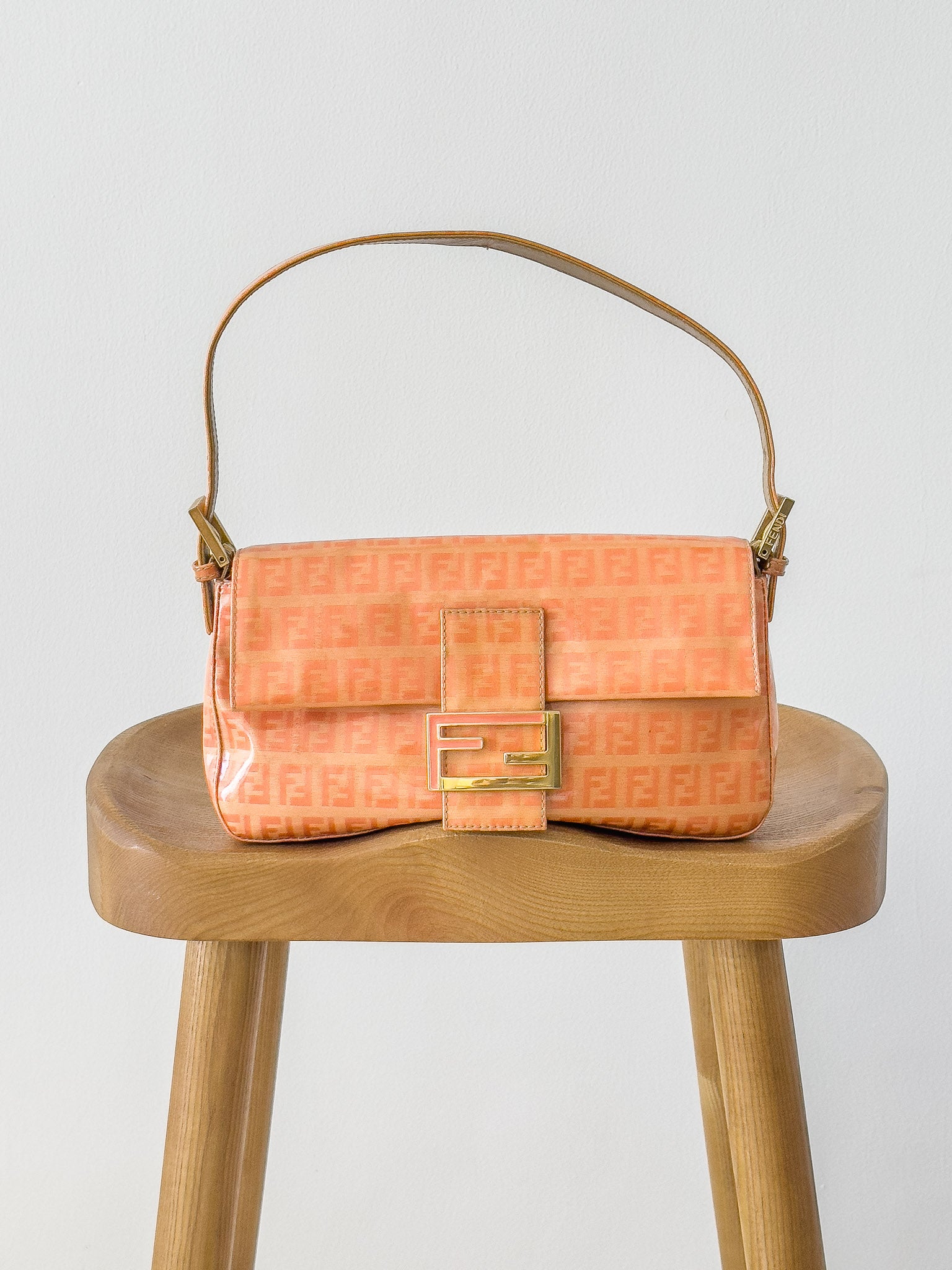 Fendi - Orange Baguette Handbag