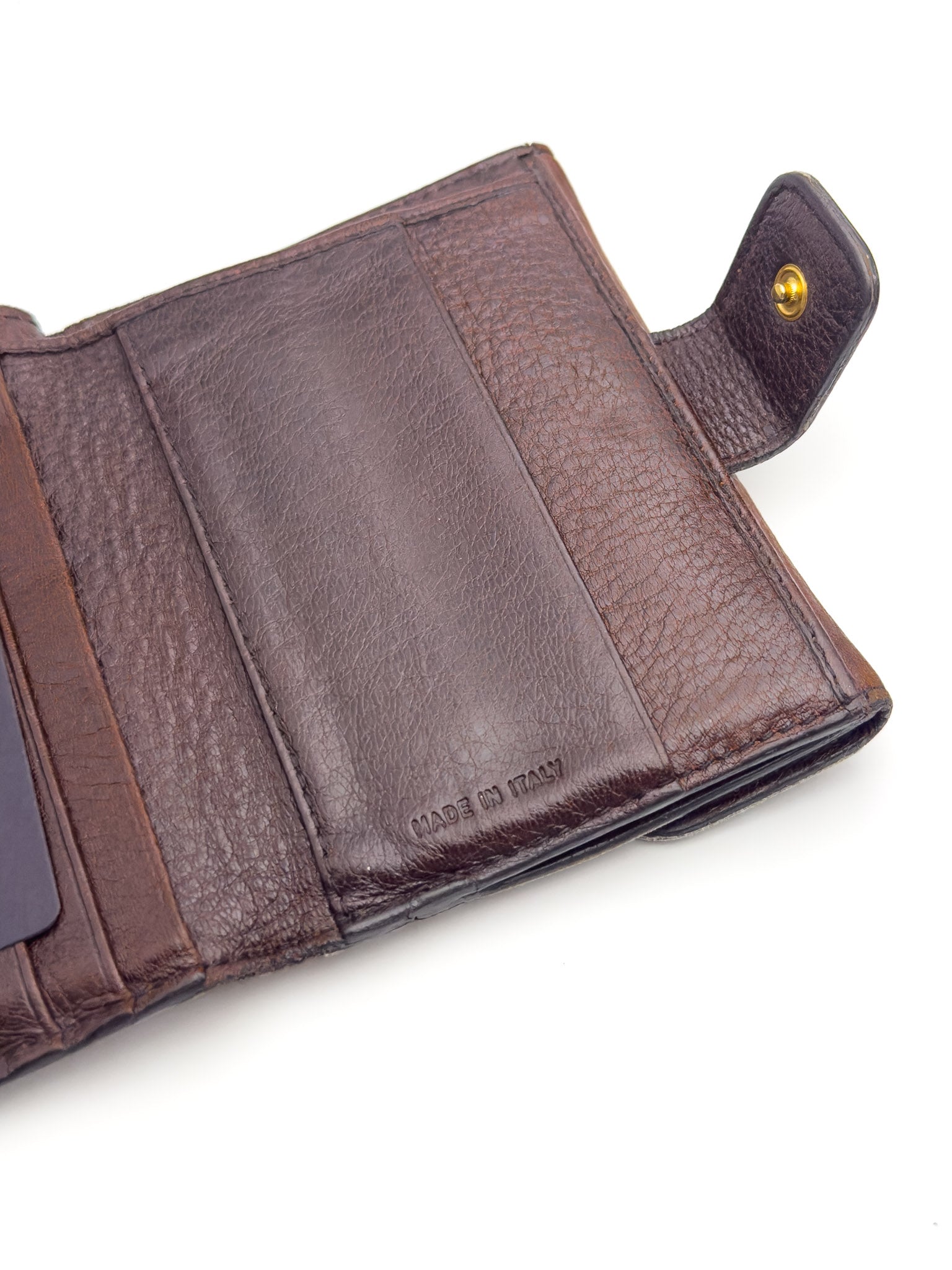 Prada - Brown leather wallet