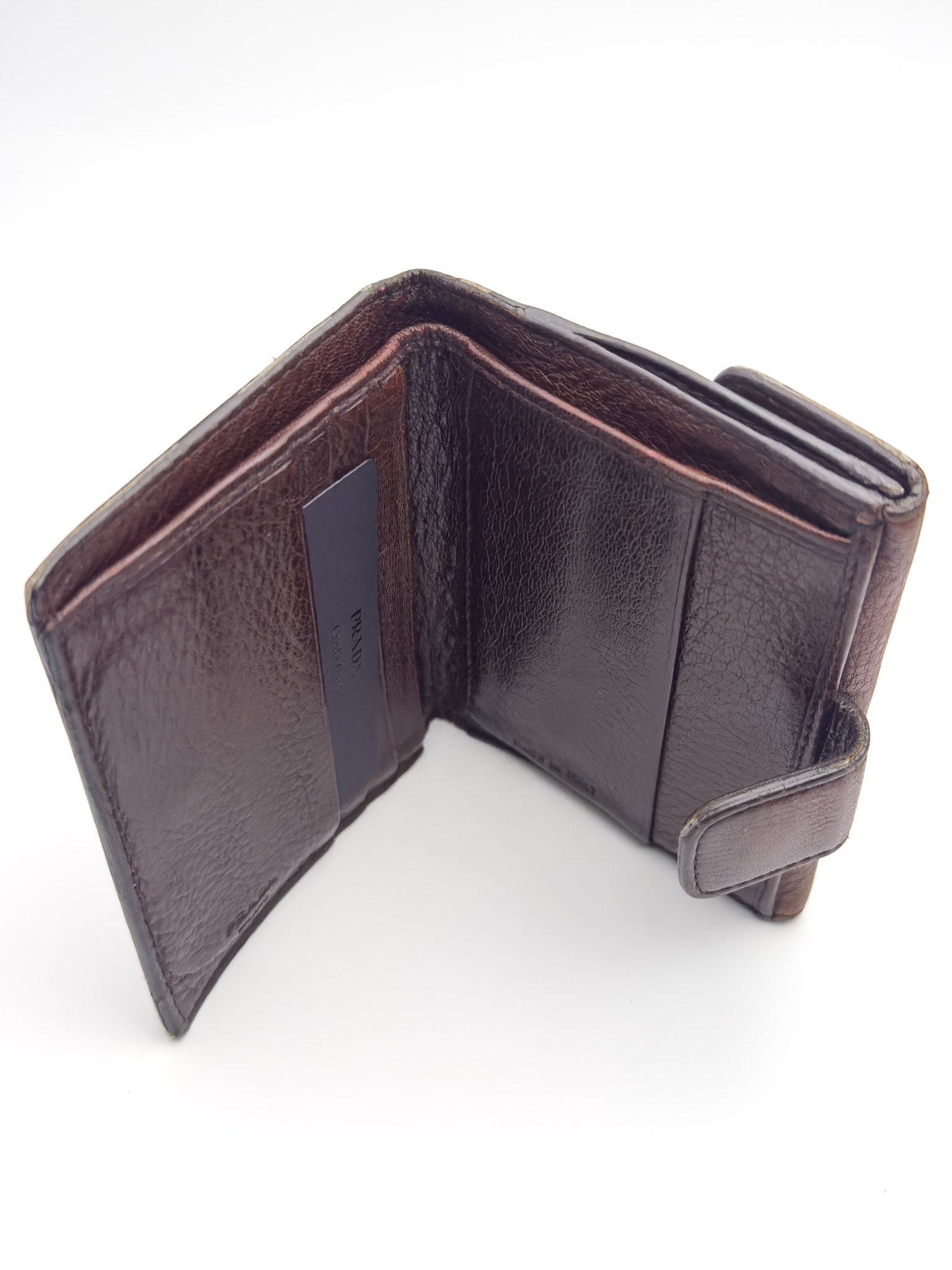 Prada - Brown leather wallet