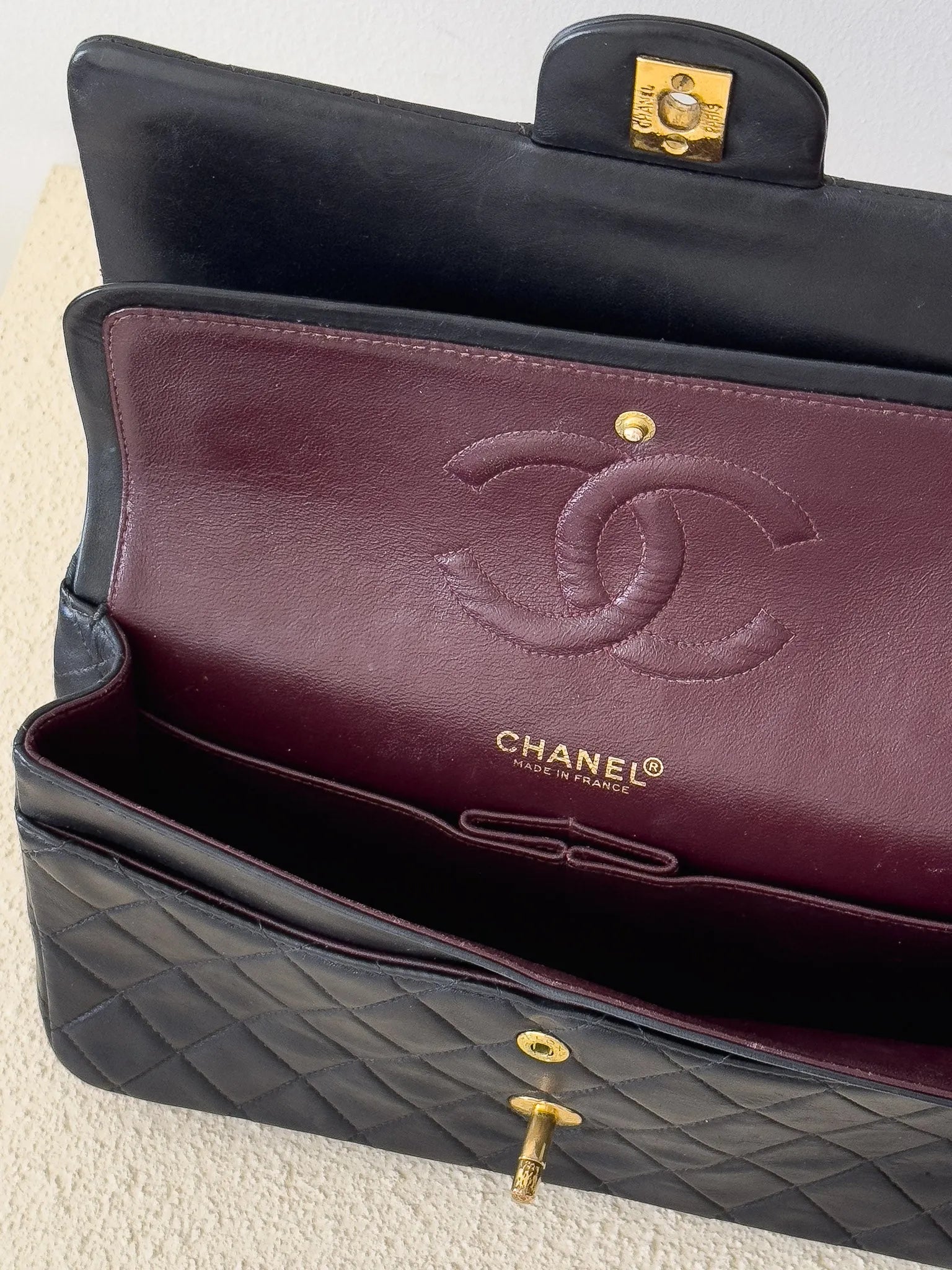 Chanel - sac à main timeless/classique en cuir