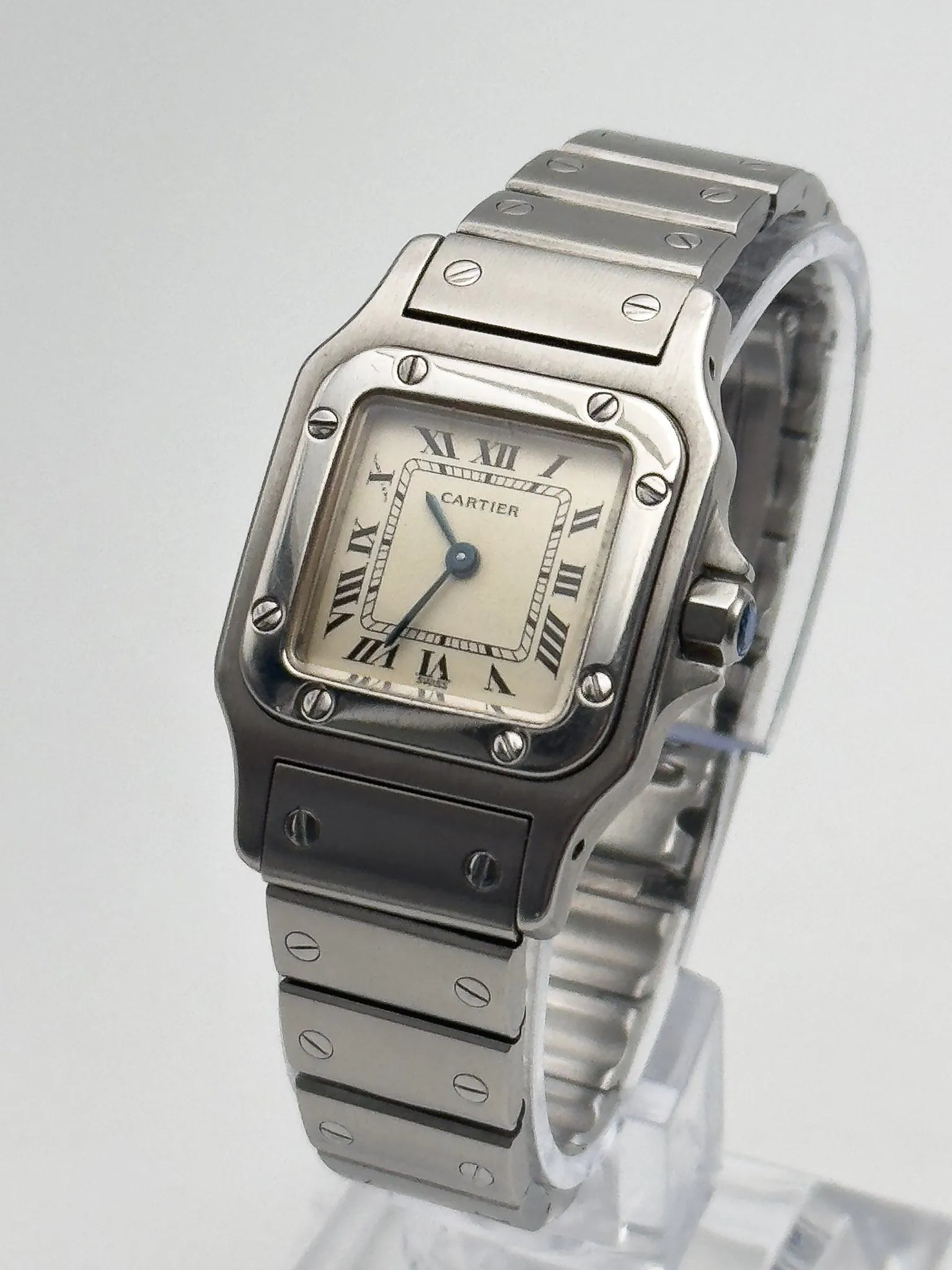 Cartier - Santos Galbée 1565 acier femme - 1990s