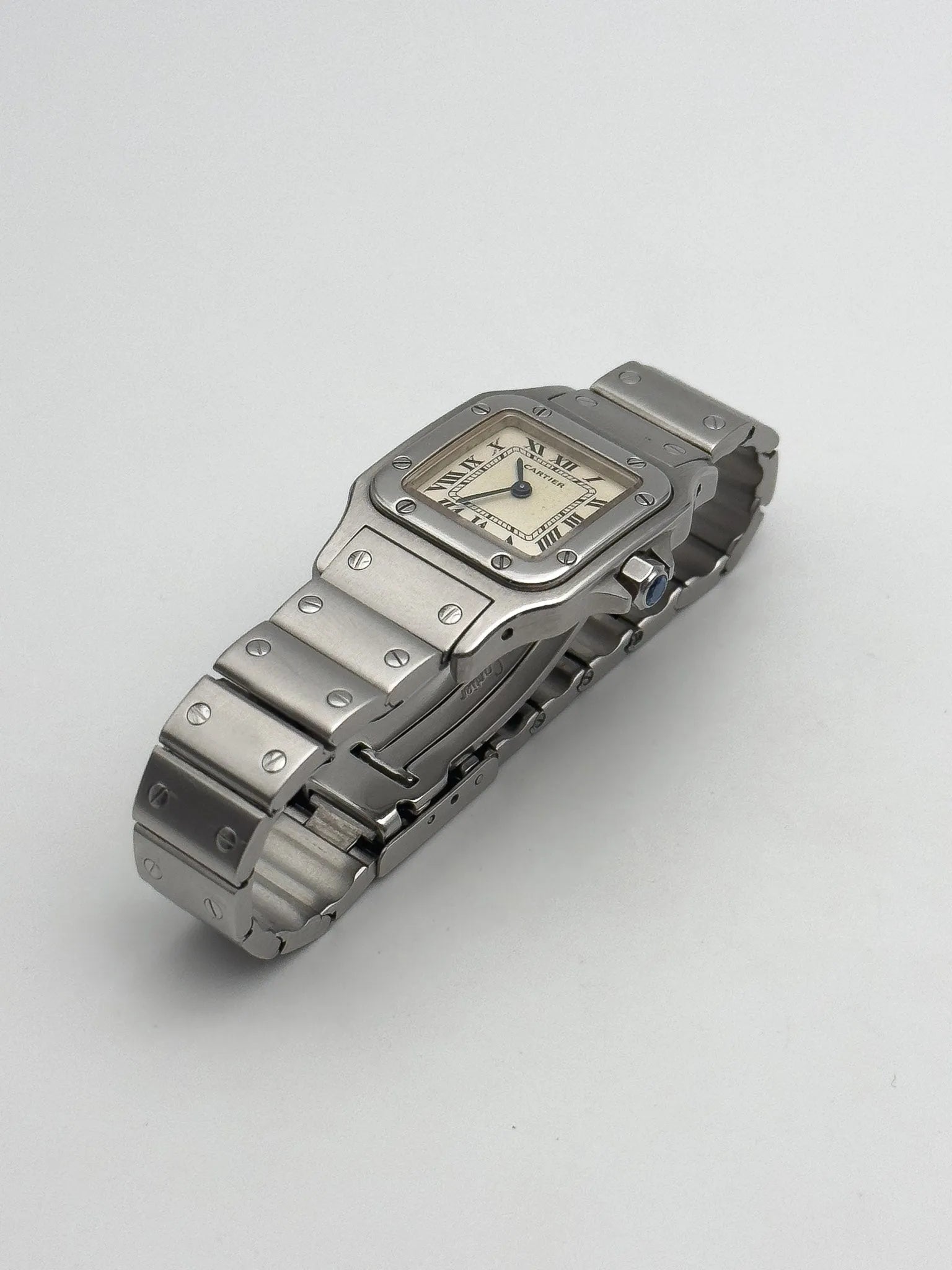 Cartier - Santos Galbée 1565 acier femme - 1990s