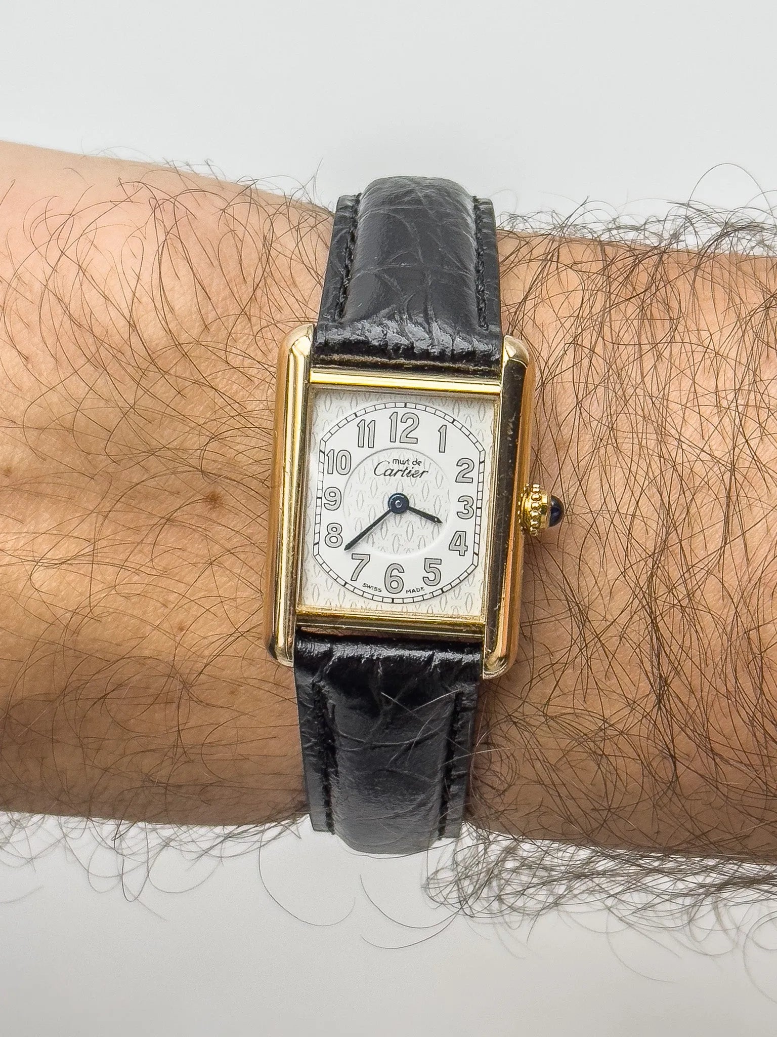 Cartier - Tank Must SM Vermeil Cadran Chiffre Arabes - 1990s