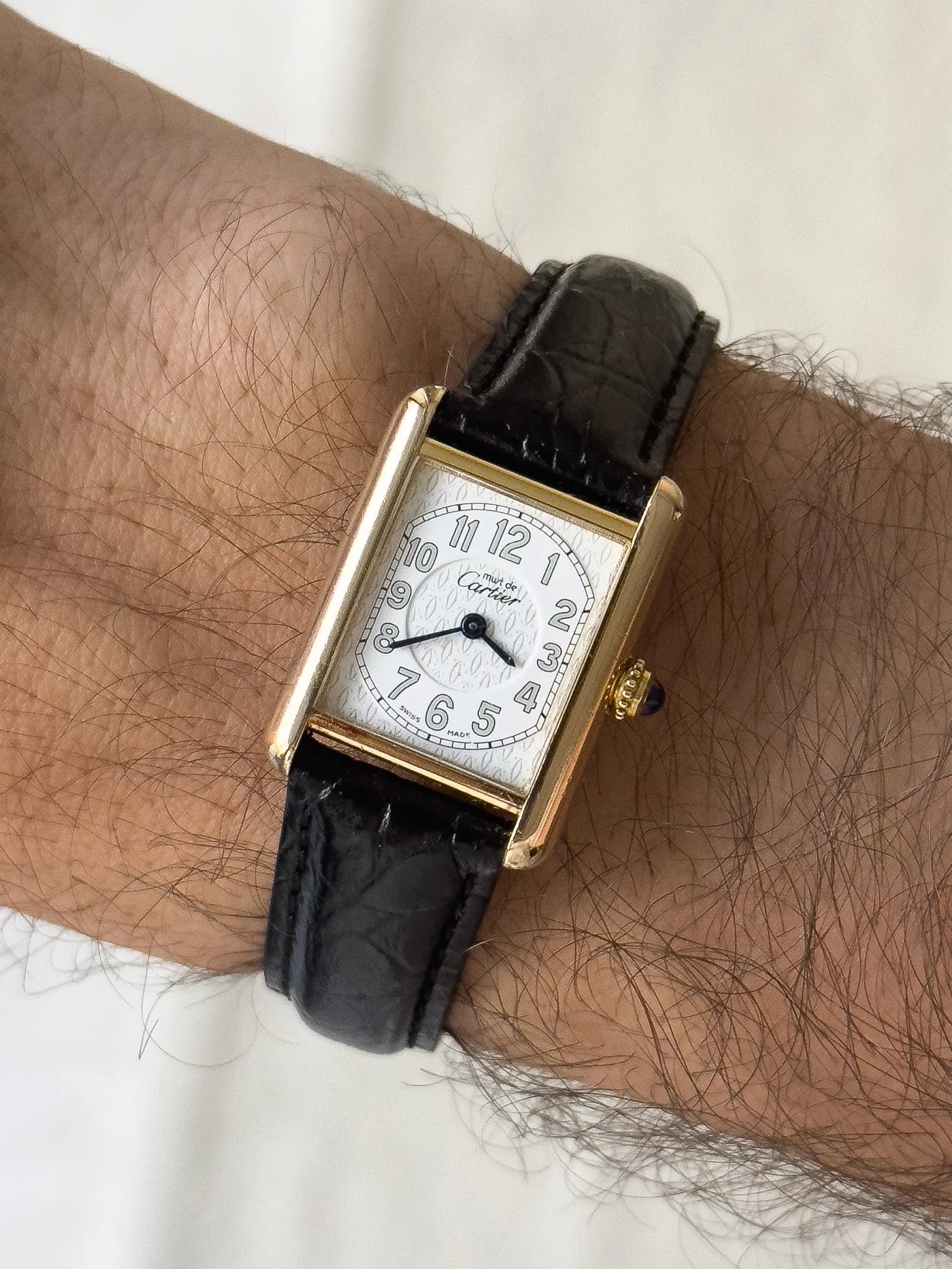 Cartier - Tank Must SM Vermeil Cadran Chiffre Arabes - 1990s