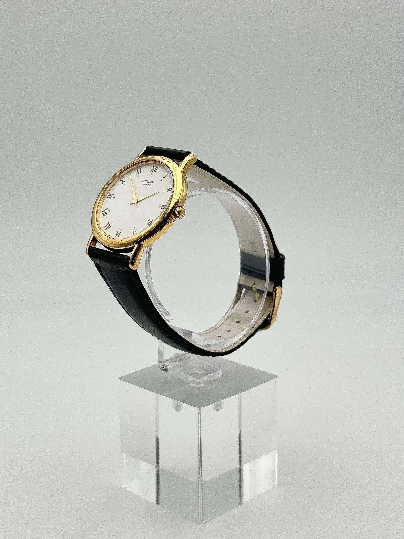 Seiko - Dress Watch  Date Romain Plaqué or - 2000