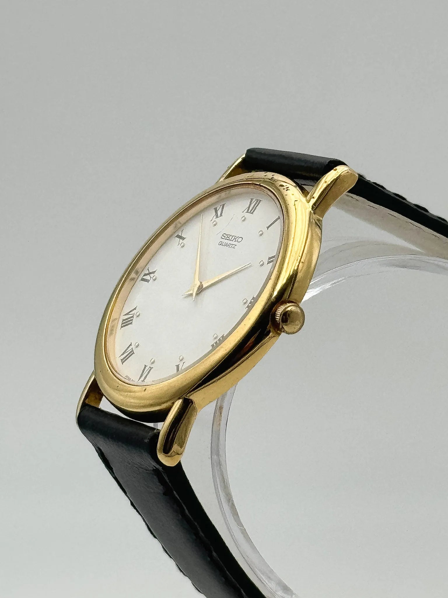 Seiko - Dress Watch  Date Romain Plaqué or - 2000