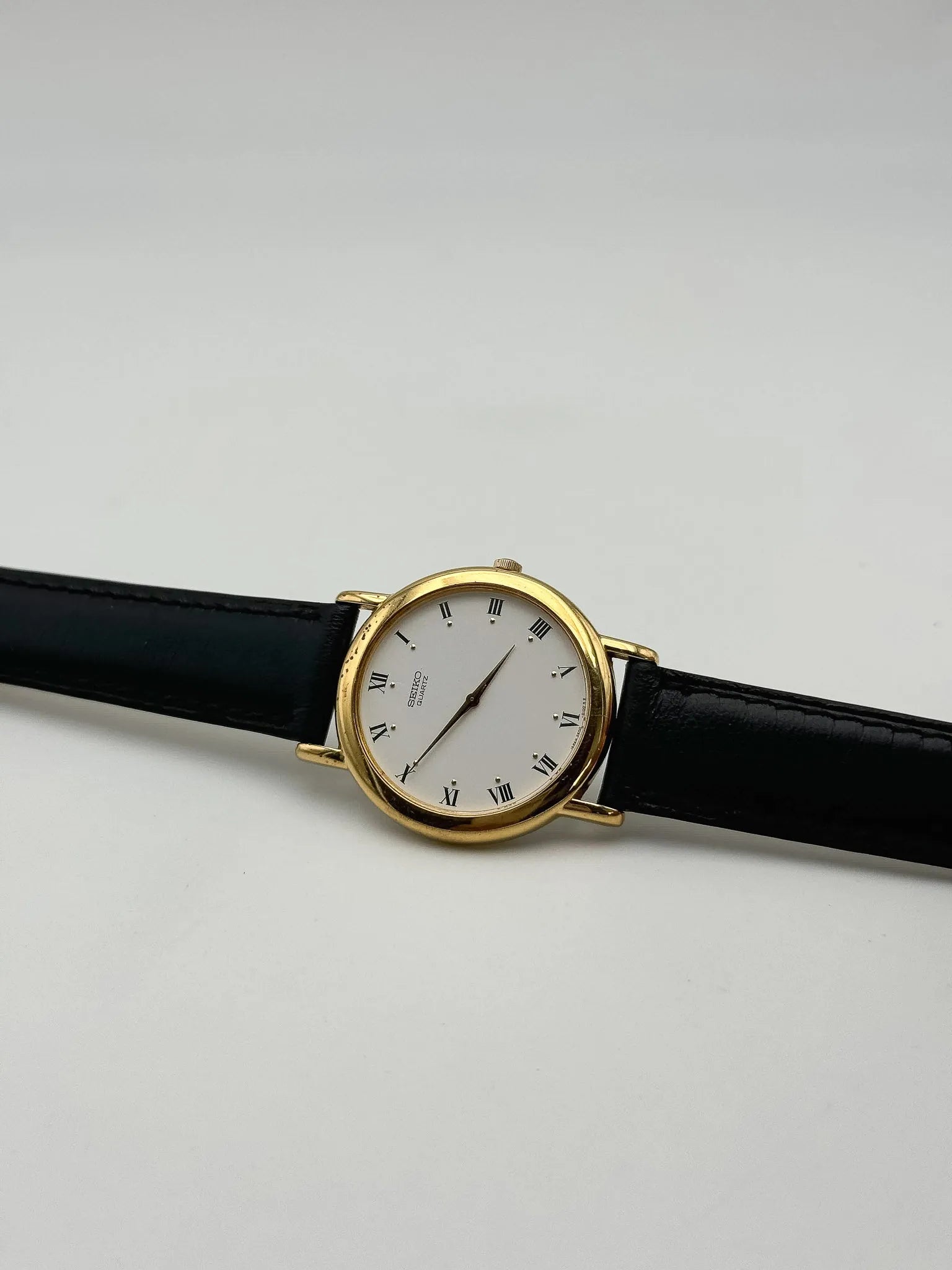 Seiko - Dress Watch  Date Romain Plaqué or - 2000