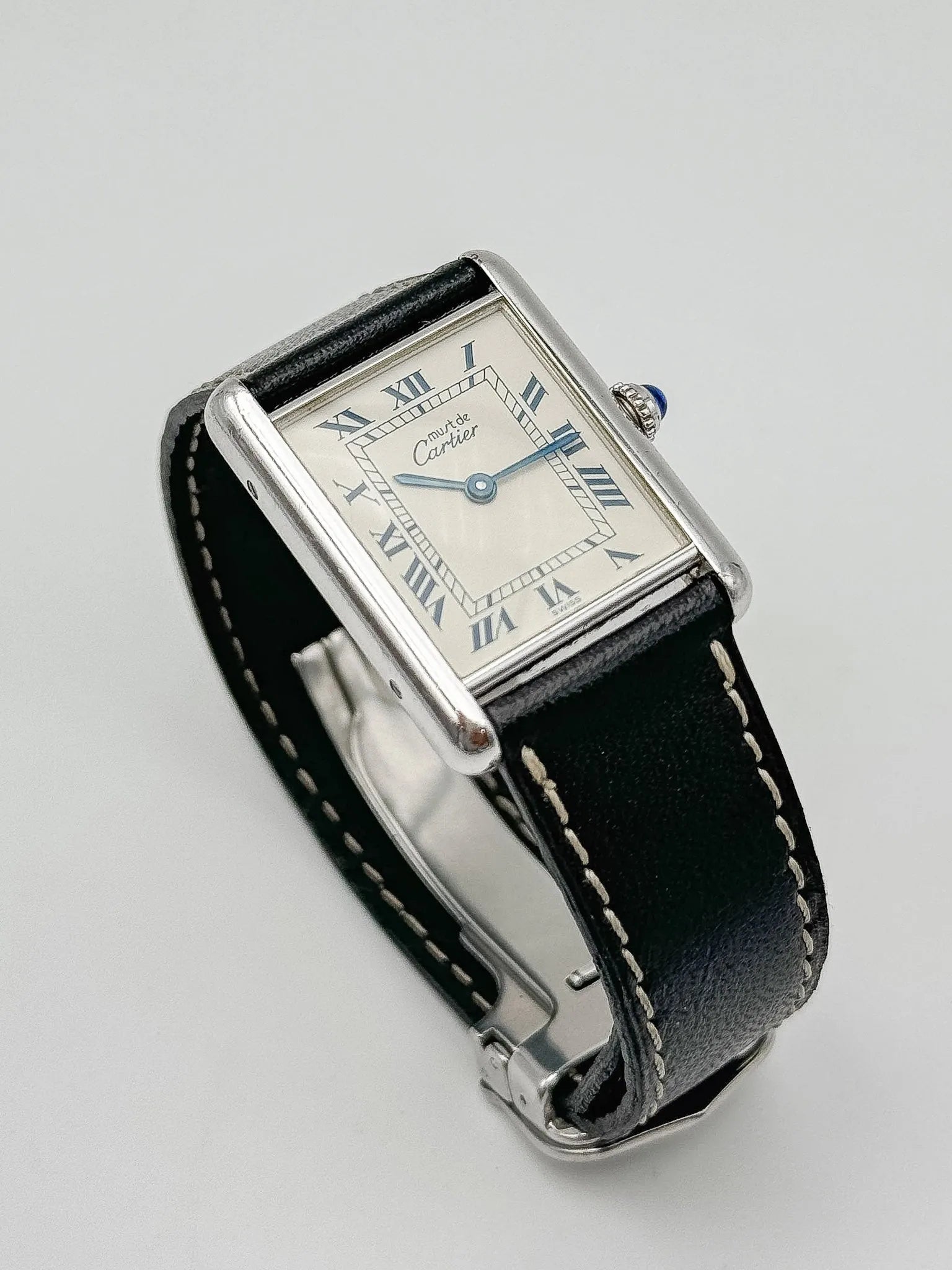 Cartier - Must Tank 1616 Argent 925 boucle déployante - 1990s