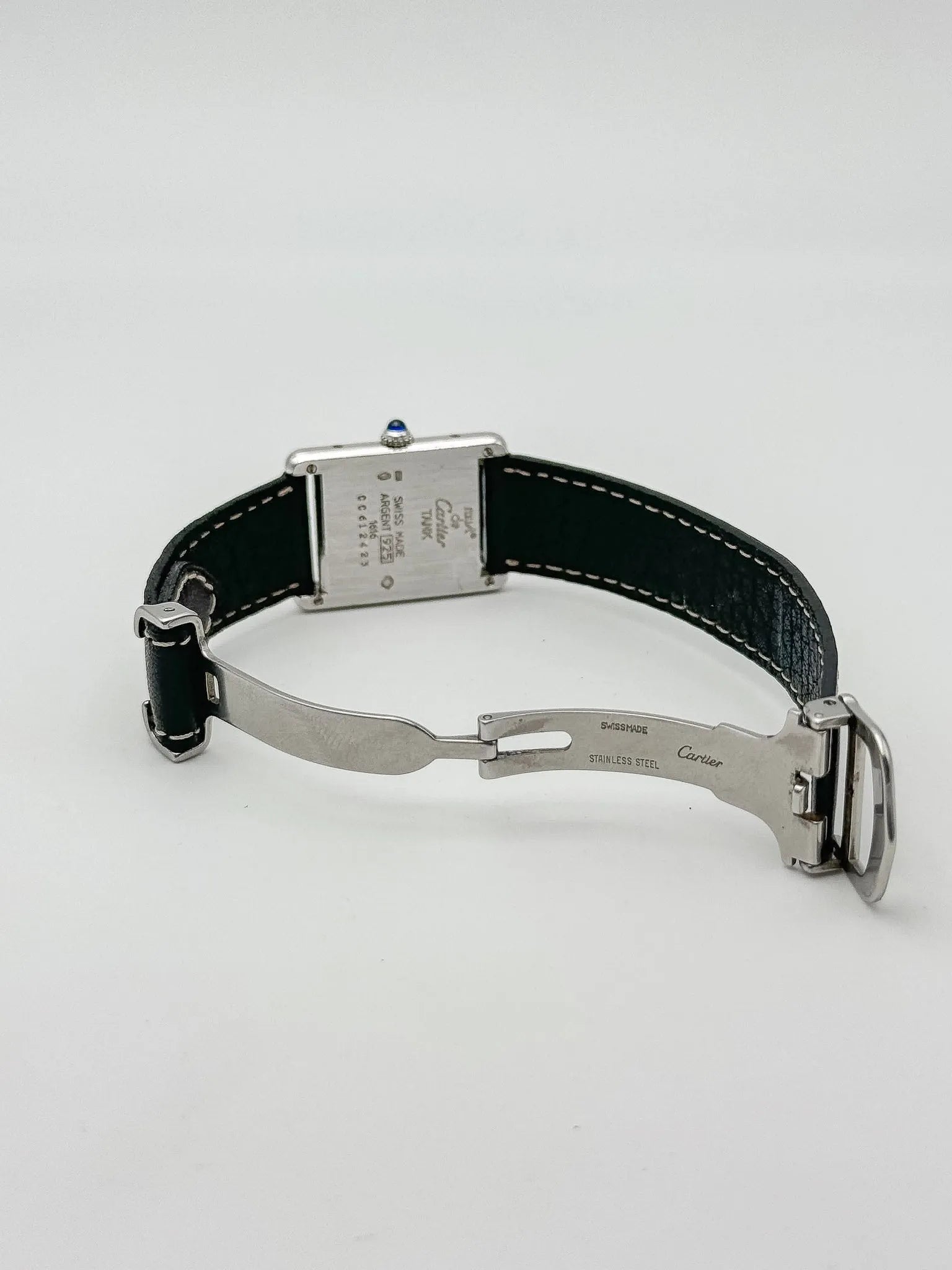 Cartier - Must Tank 1616 Argent 925 boucle déployante - 1990s