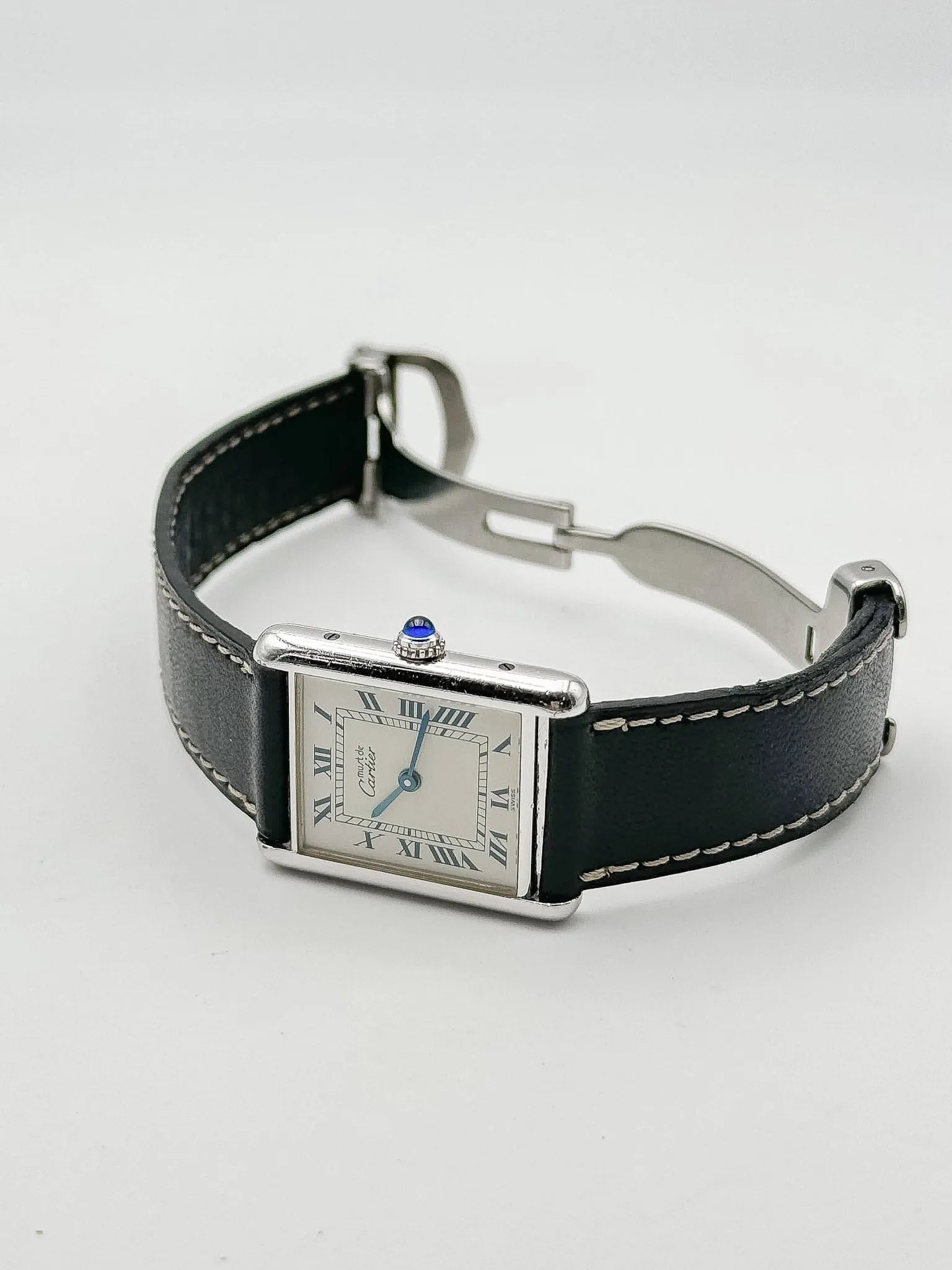 Cartier - Must Tank 1616 Argent 925 boucle déployante - 1990s