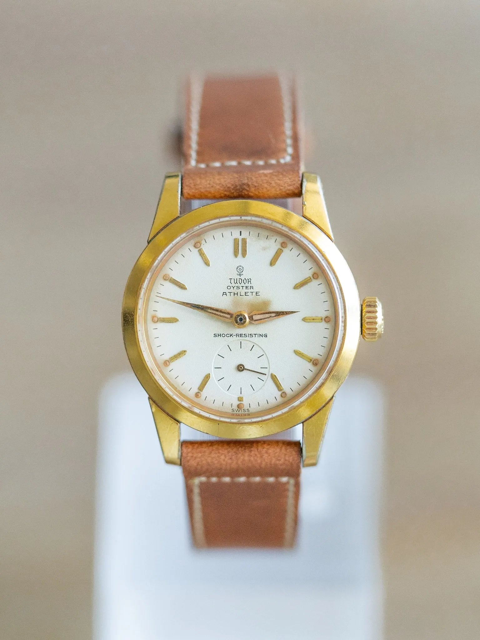 Tudor Rolex - Edition Athlete 7927 plaqué or - 1959