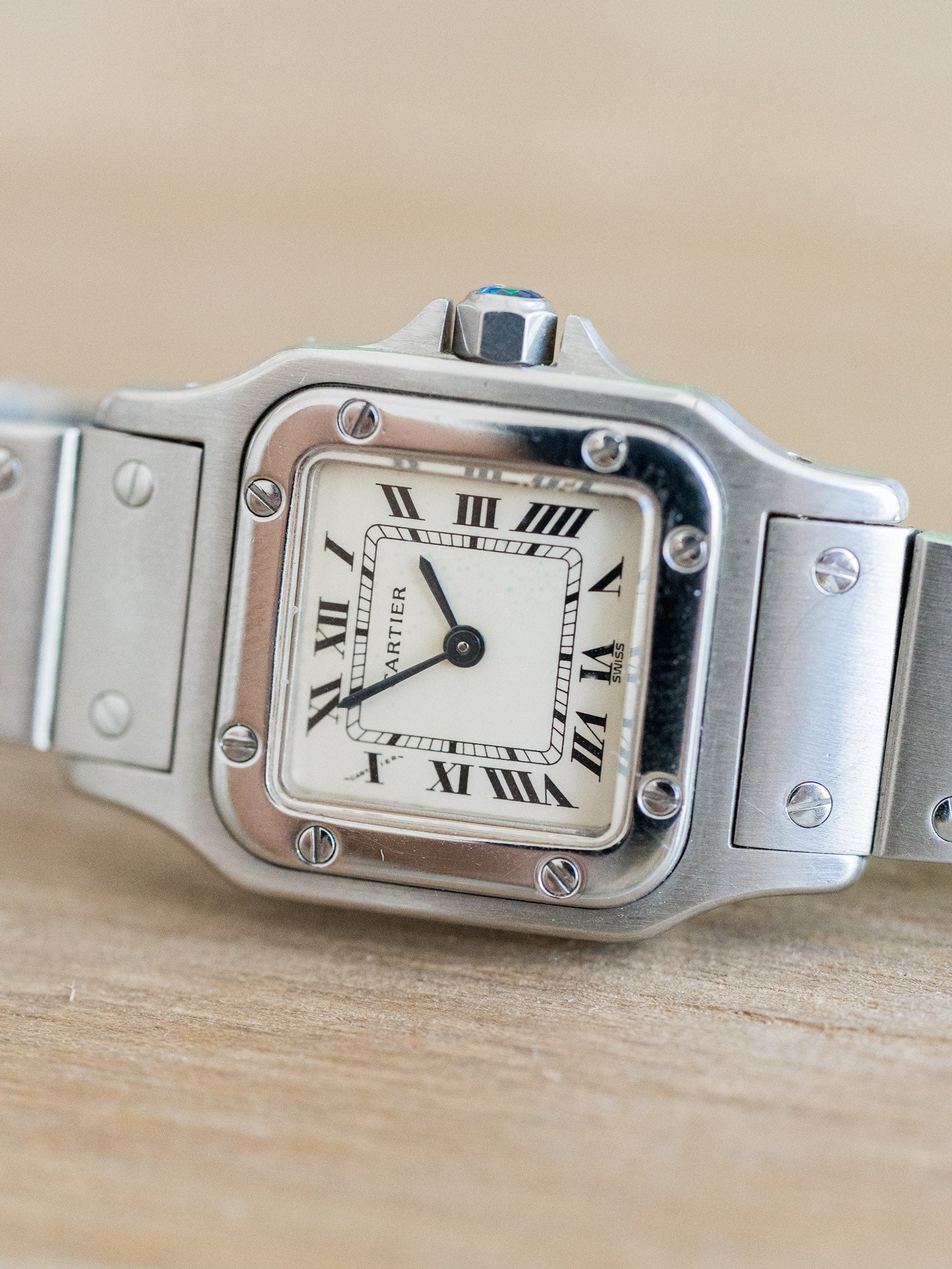 Cartier - Santos Galbée 1565 acero mujer - 1990s 