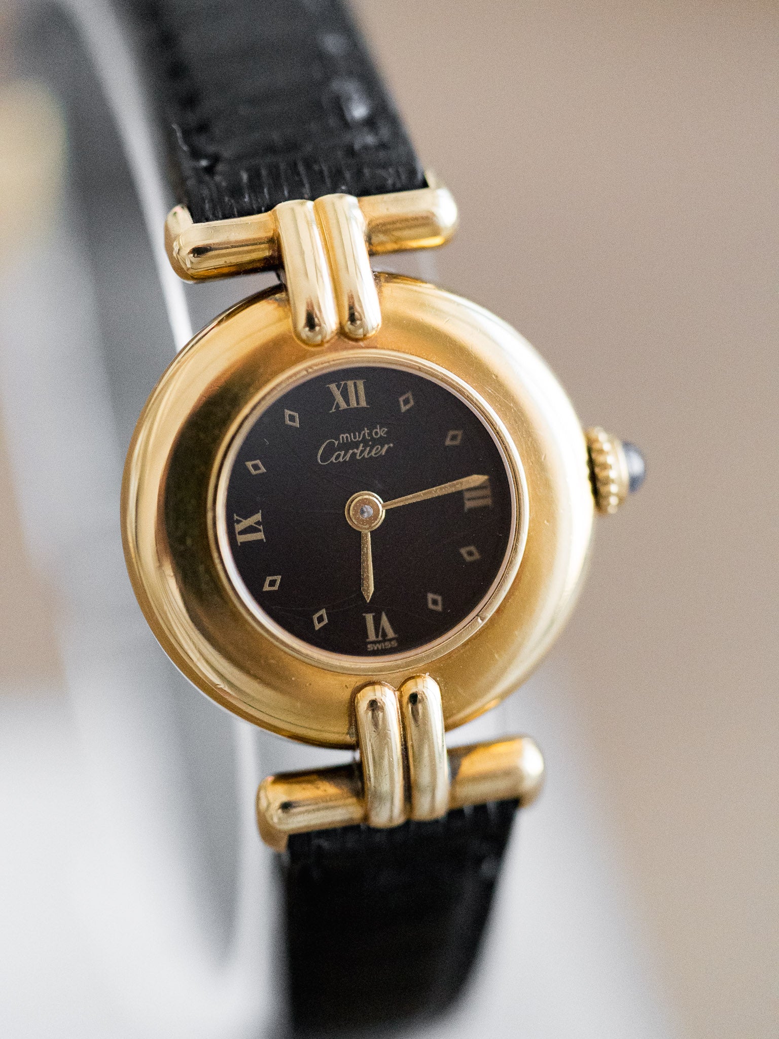 Cartier - Must Black Vermeil Colosseum - 1990s