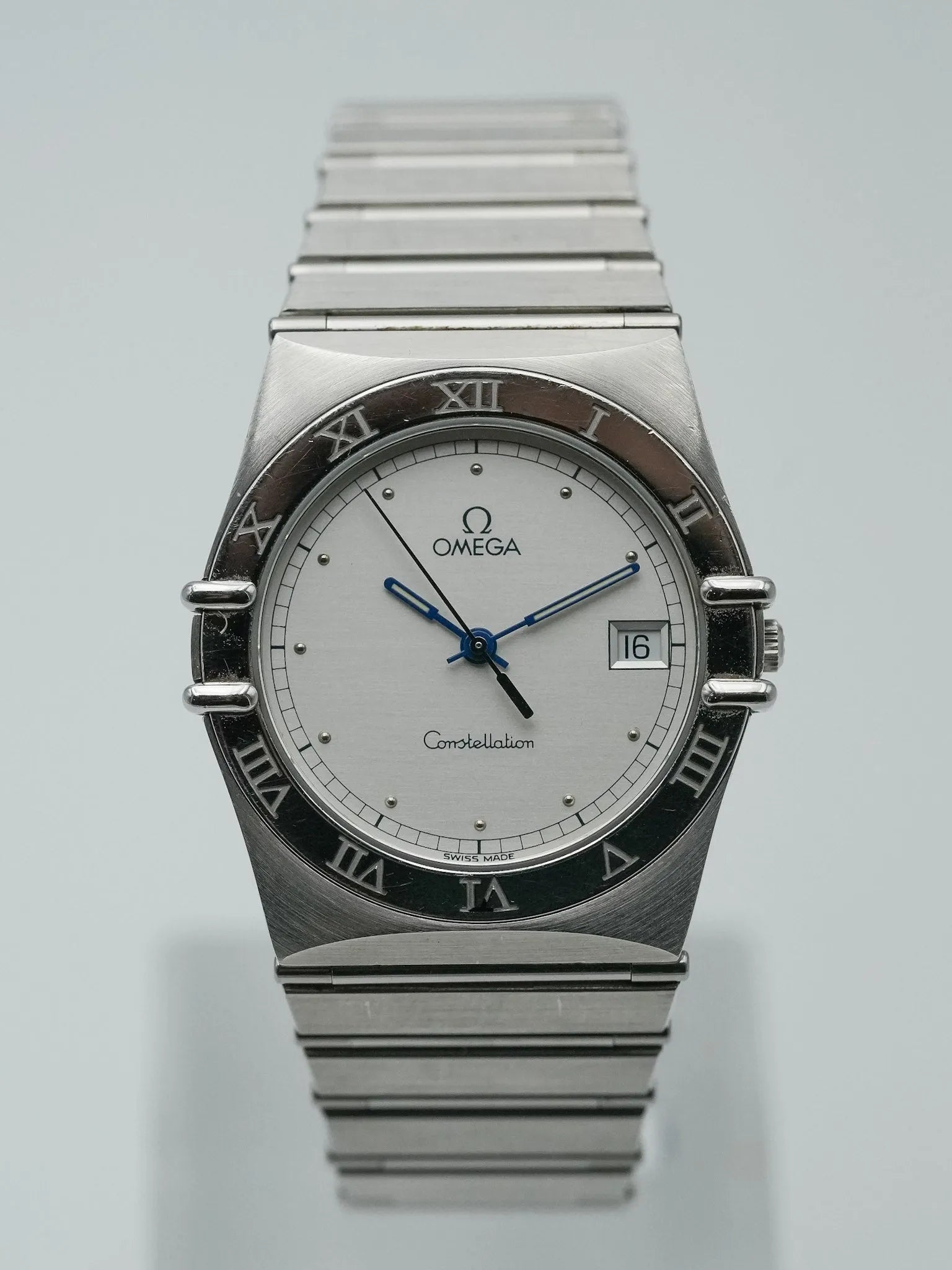 Omega - Constellation Manhattan Acier Aiguilles Bleu - 1993