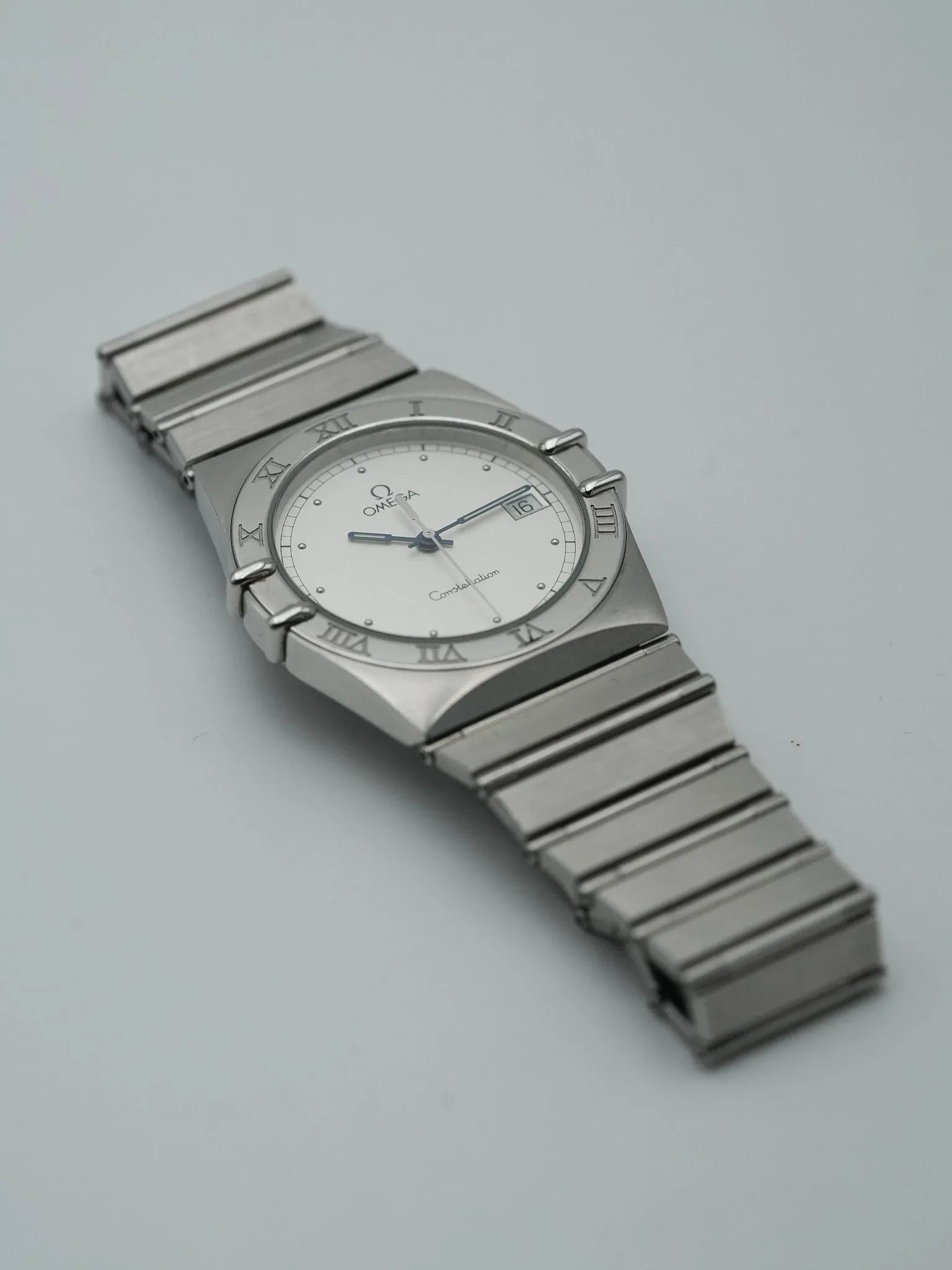 Omega - Constellation Manhattan Acier Aiguilles Bleu - 1993