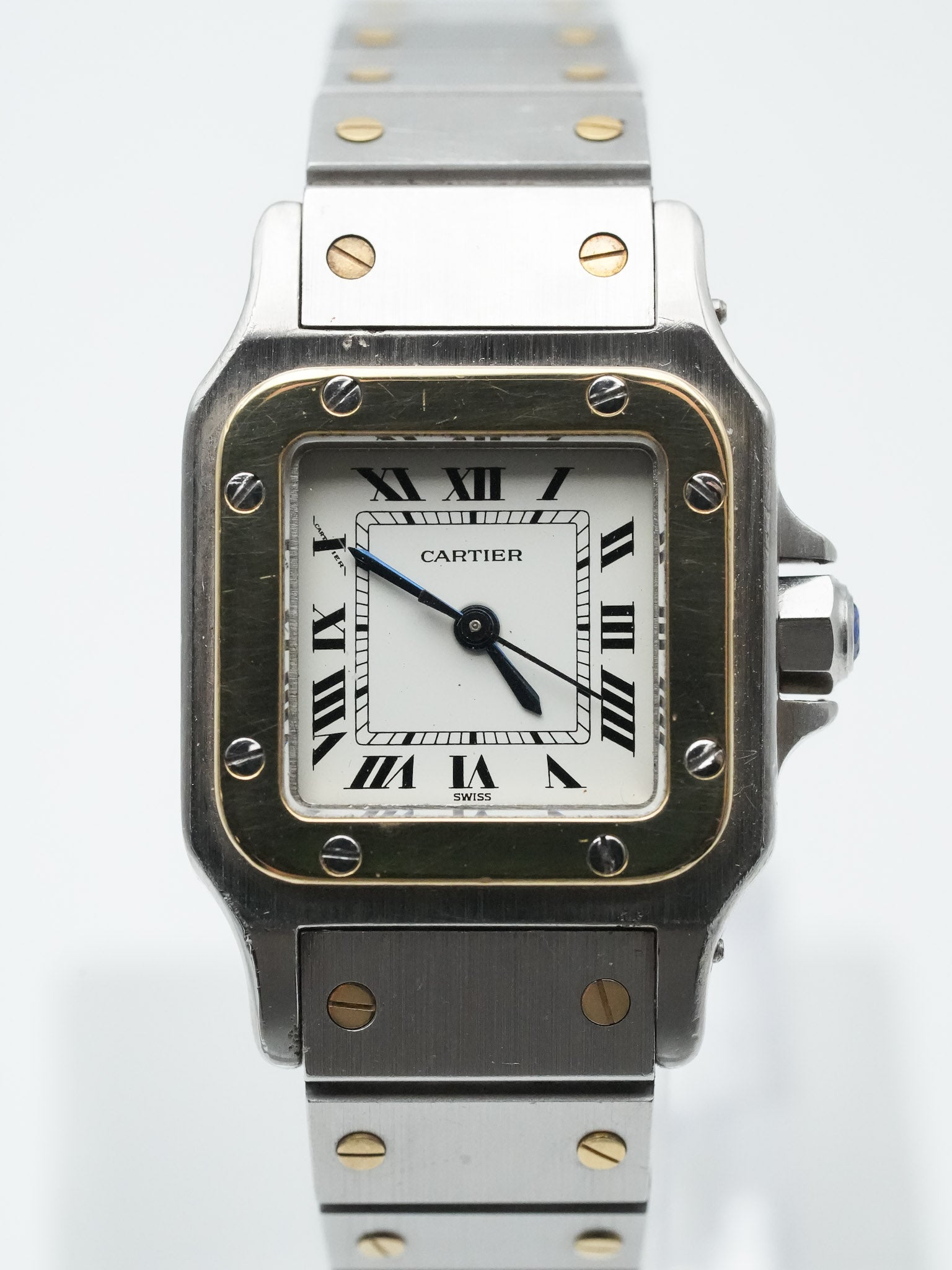 Cartier - Santos Carré 0902 Acier Or femme 24mm automatique - 1980s