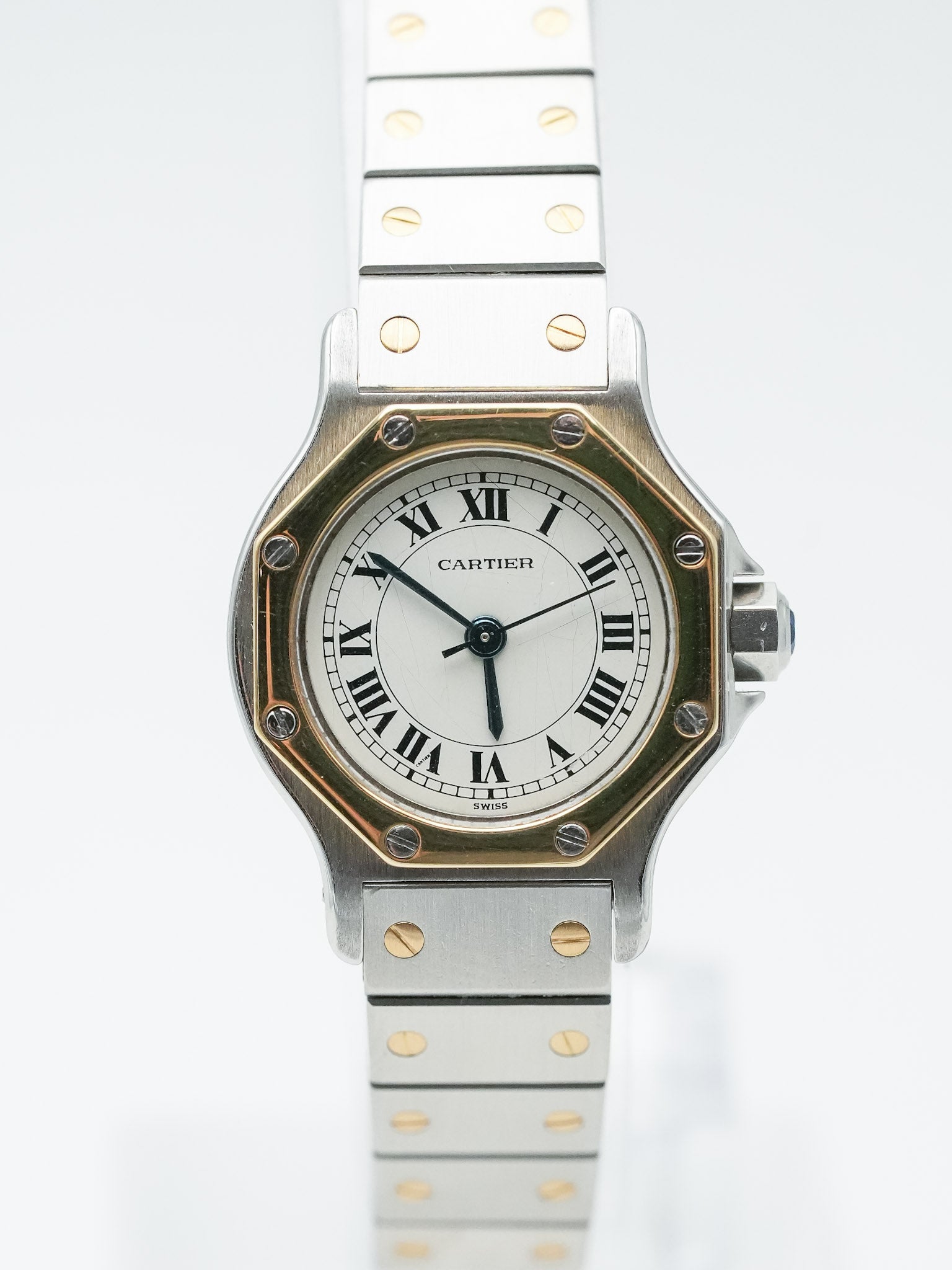 Cartier - Santos Octogonale Acier Or Femme - 1980s