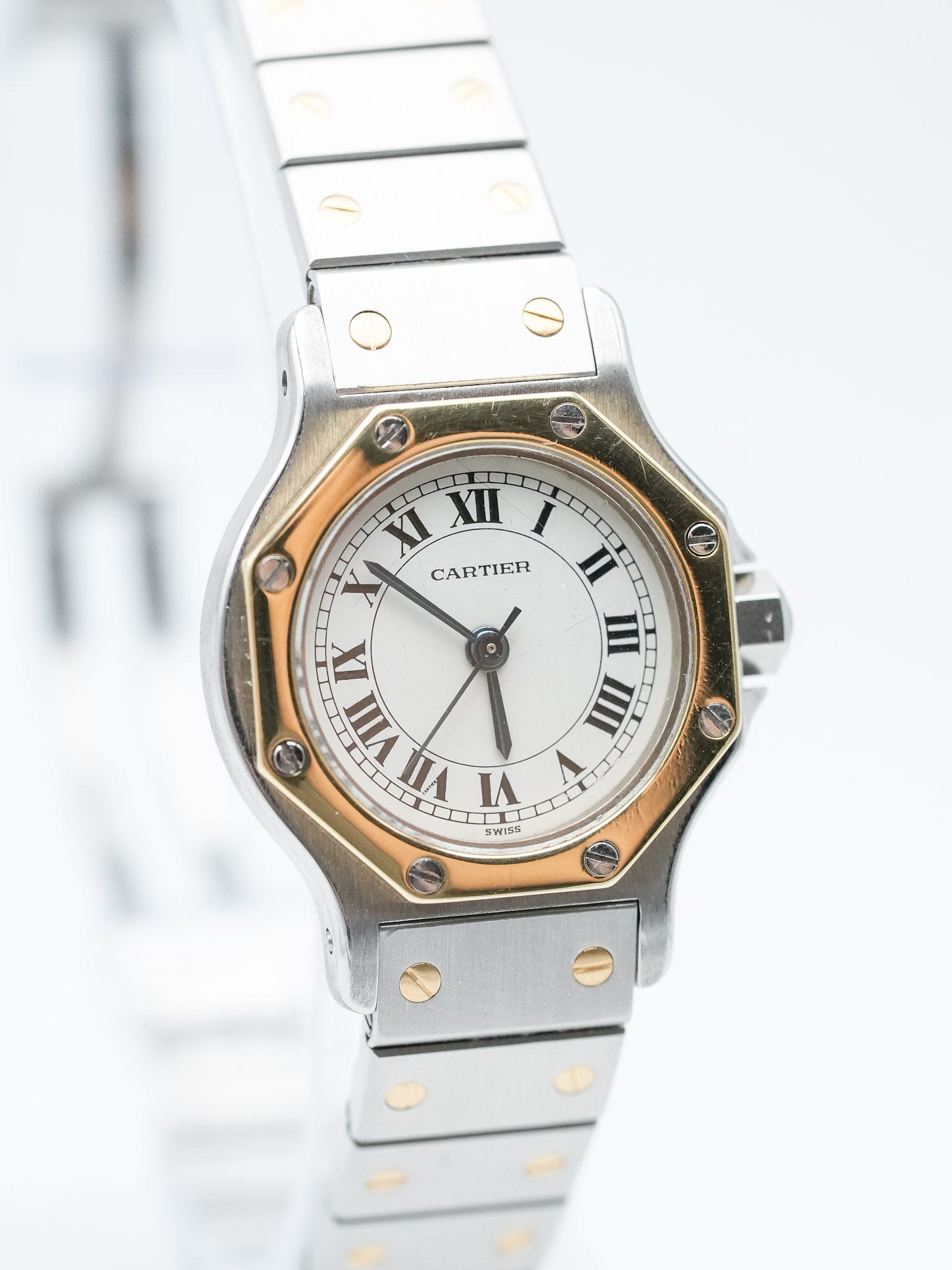 Cartier - Santos Octogonale Acier Or Femme - 1980s