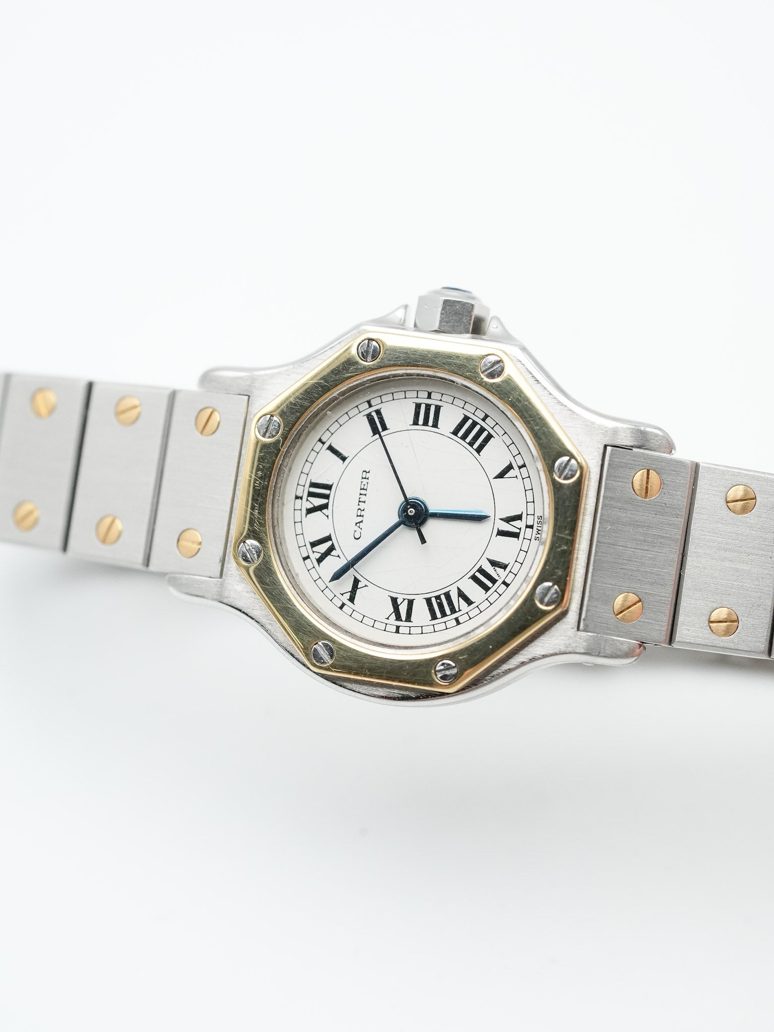 Cartier - Santos Octogonale Acier Or Femme - 1980s