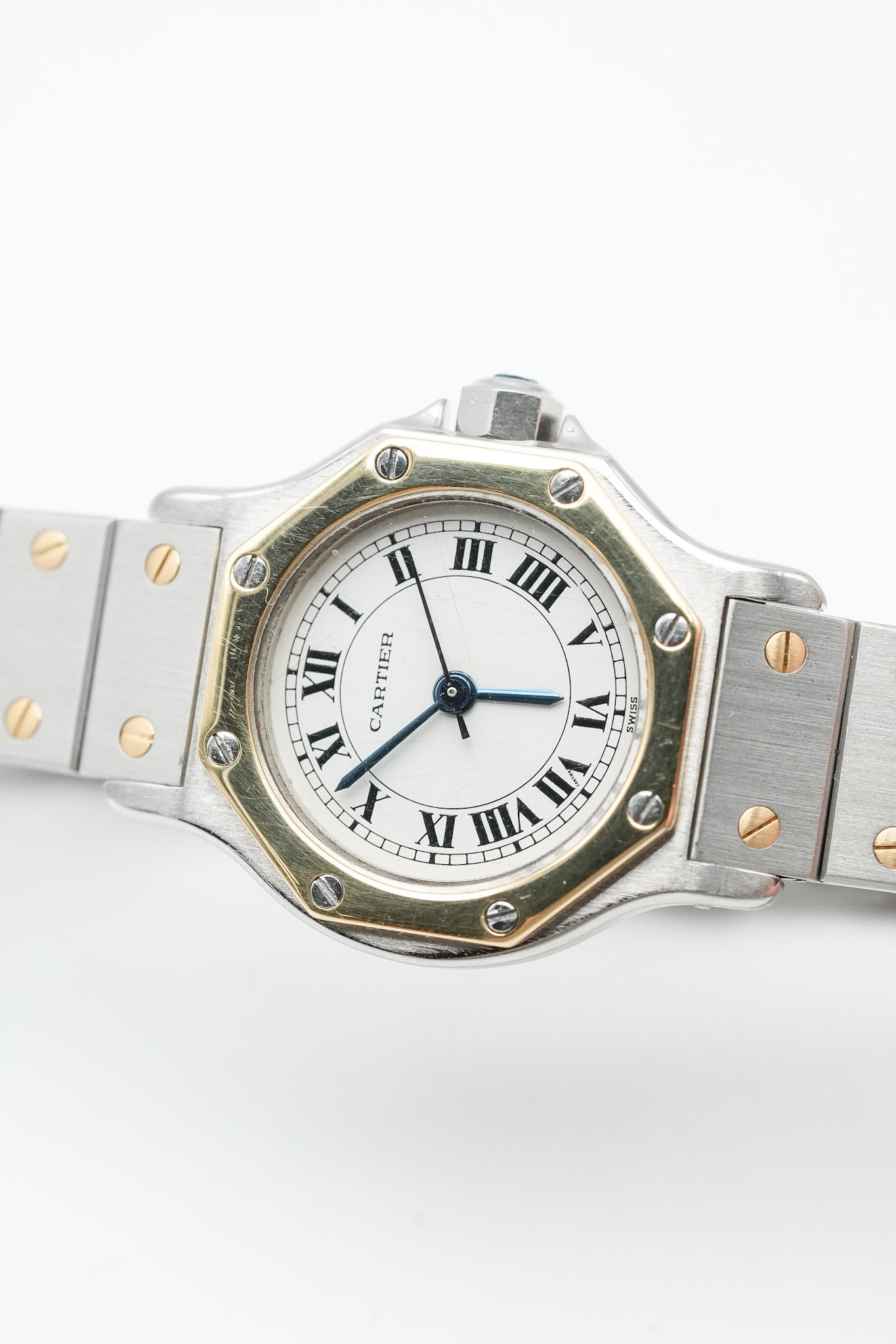 Cartier - Santos Octogonale Acier Or Femme - 1980s