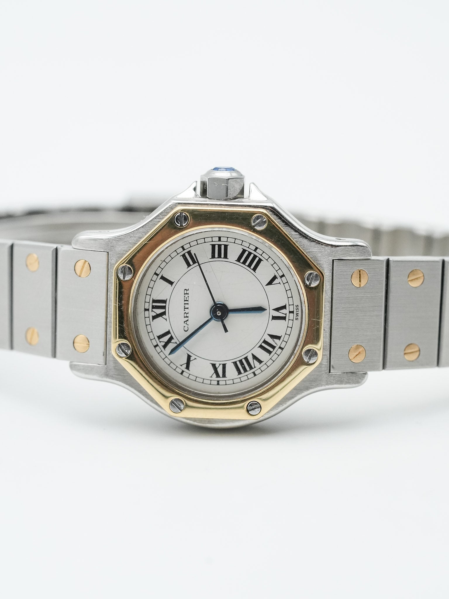 Cartier - Santos Octogonale Acier Or Femme - 1980s