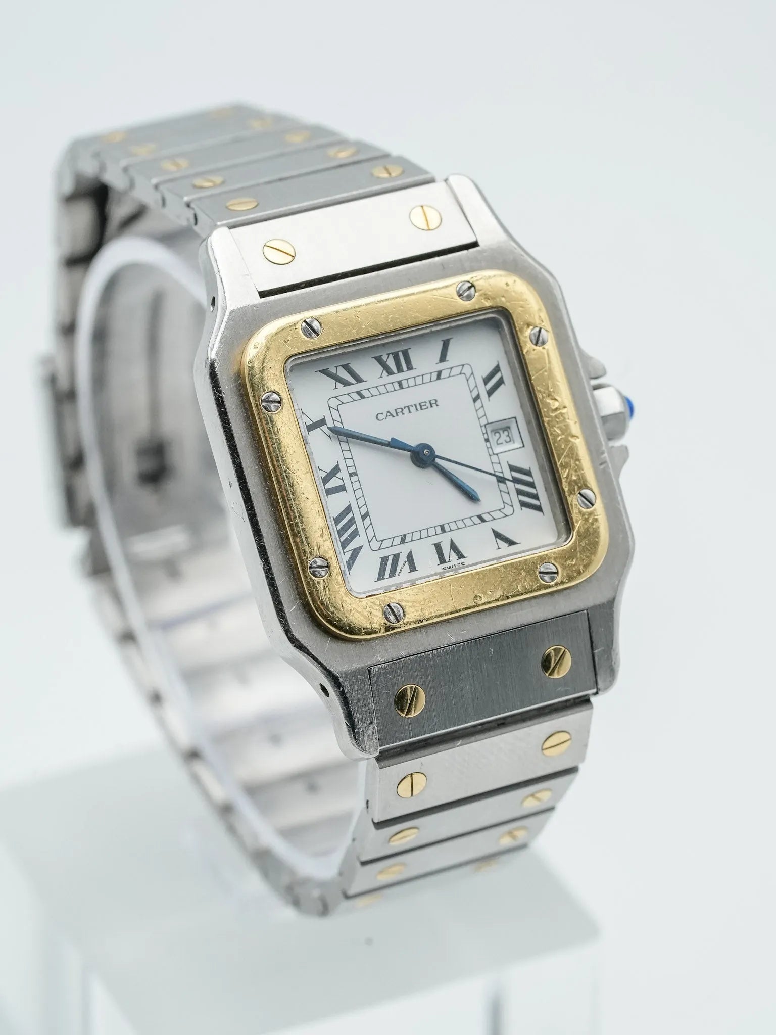 Cartier - Знаменитая Santos 2961 золото и сталь - 1980s 