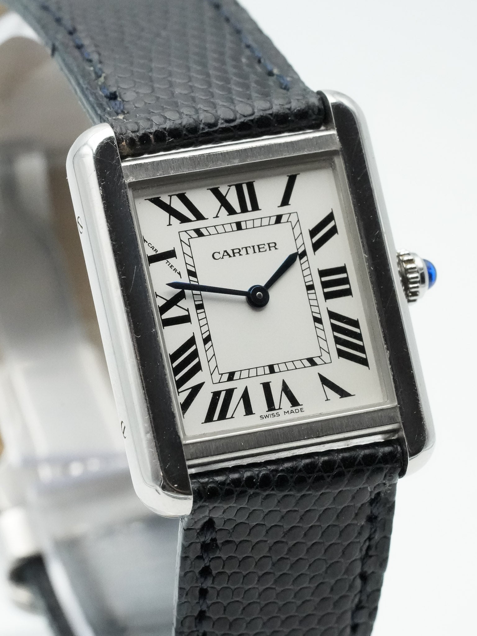 Cartier - Tank Solo 3170 Bracelet cuir - 2010s