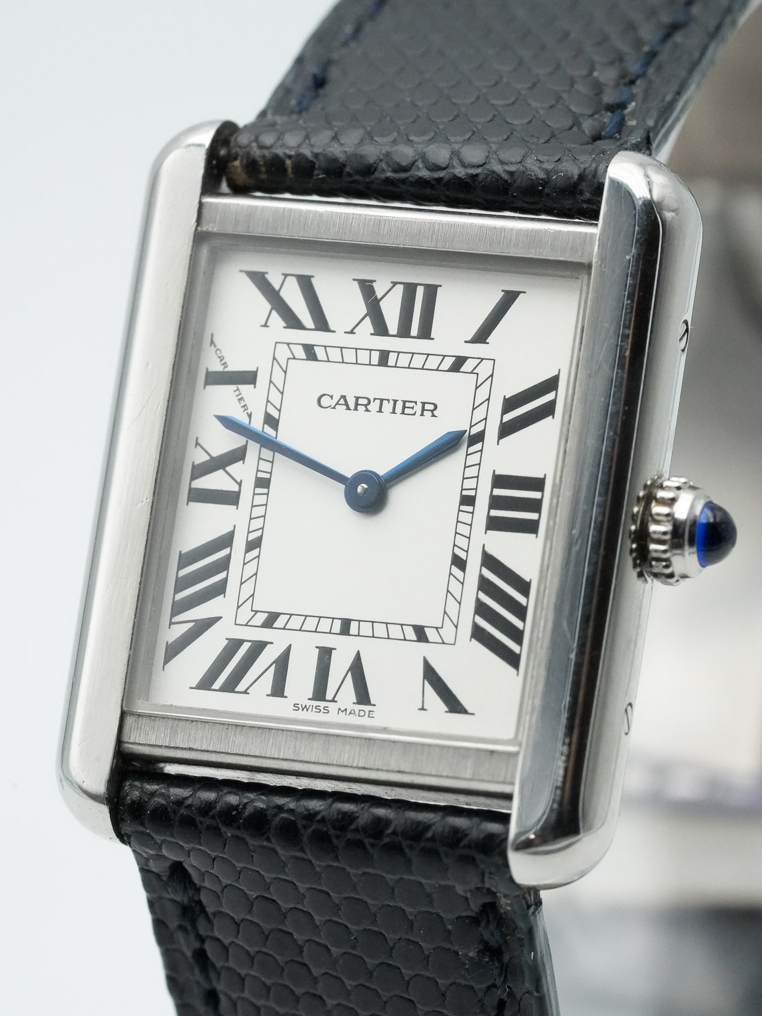 Cartier - Tank Solo 3170 Bracelet cuir - 2010s