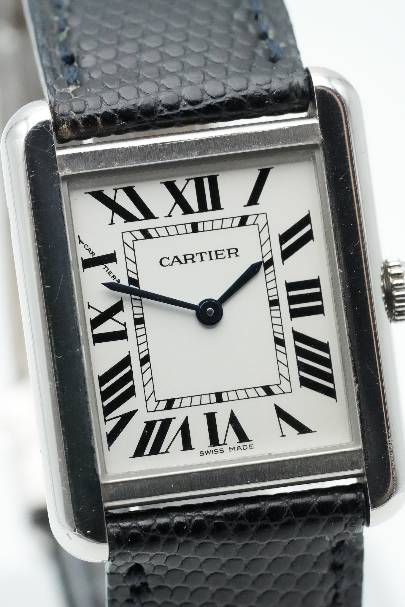 Cartier - Tank Solo 3170 Bracelet cuir - 2010s