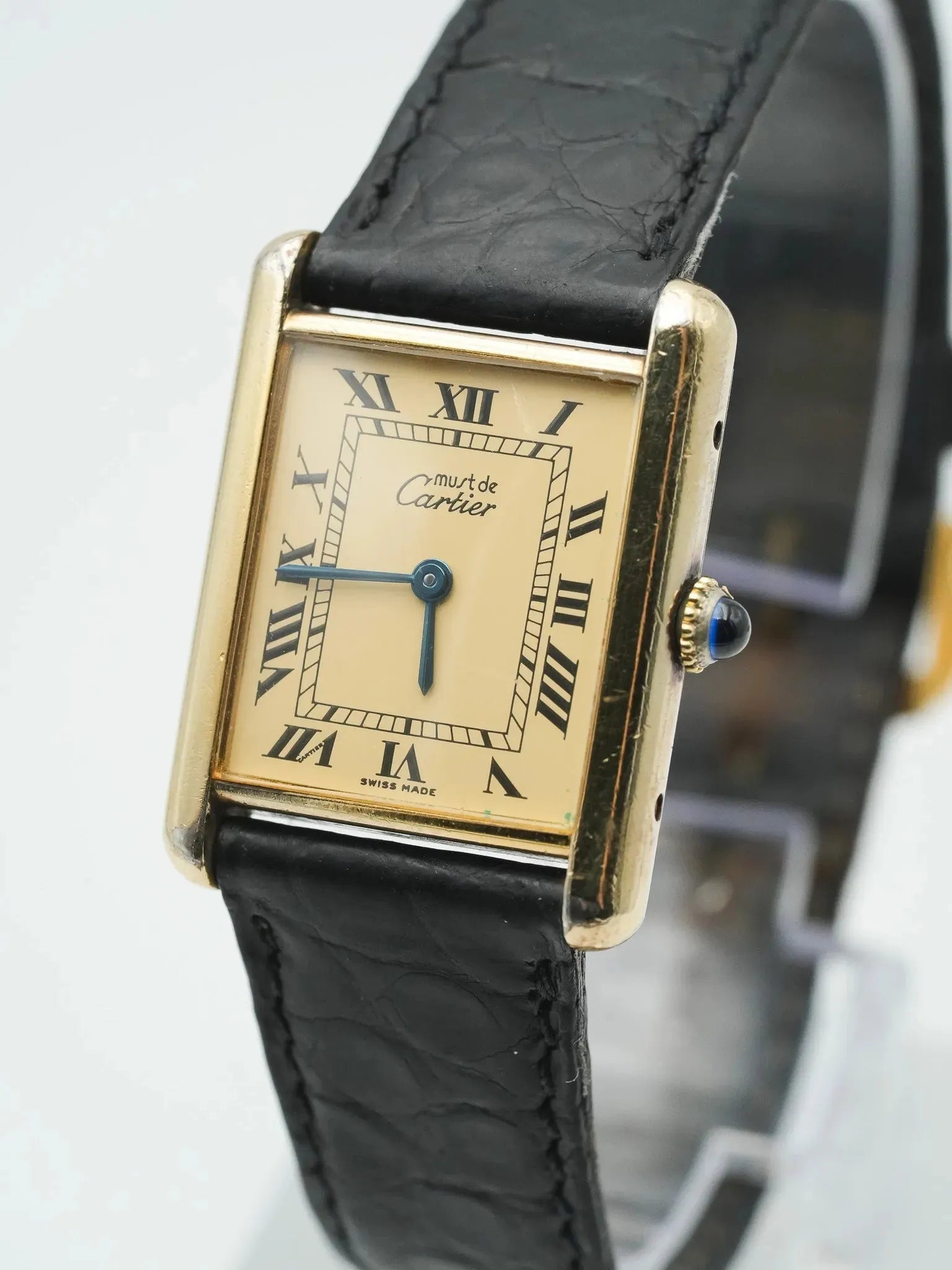 Cartier - Tank Must Vermeil Cadran Romain - 1980s