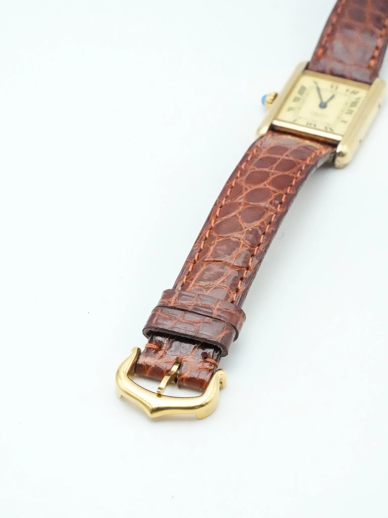 Cartier - Tank must vermeil sm quadrante giallo - 1990s 