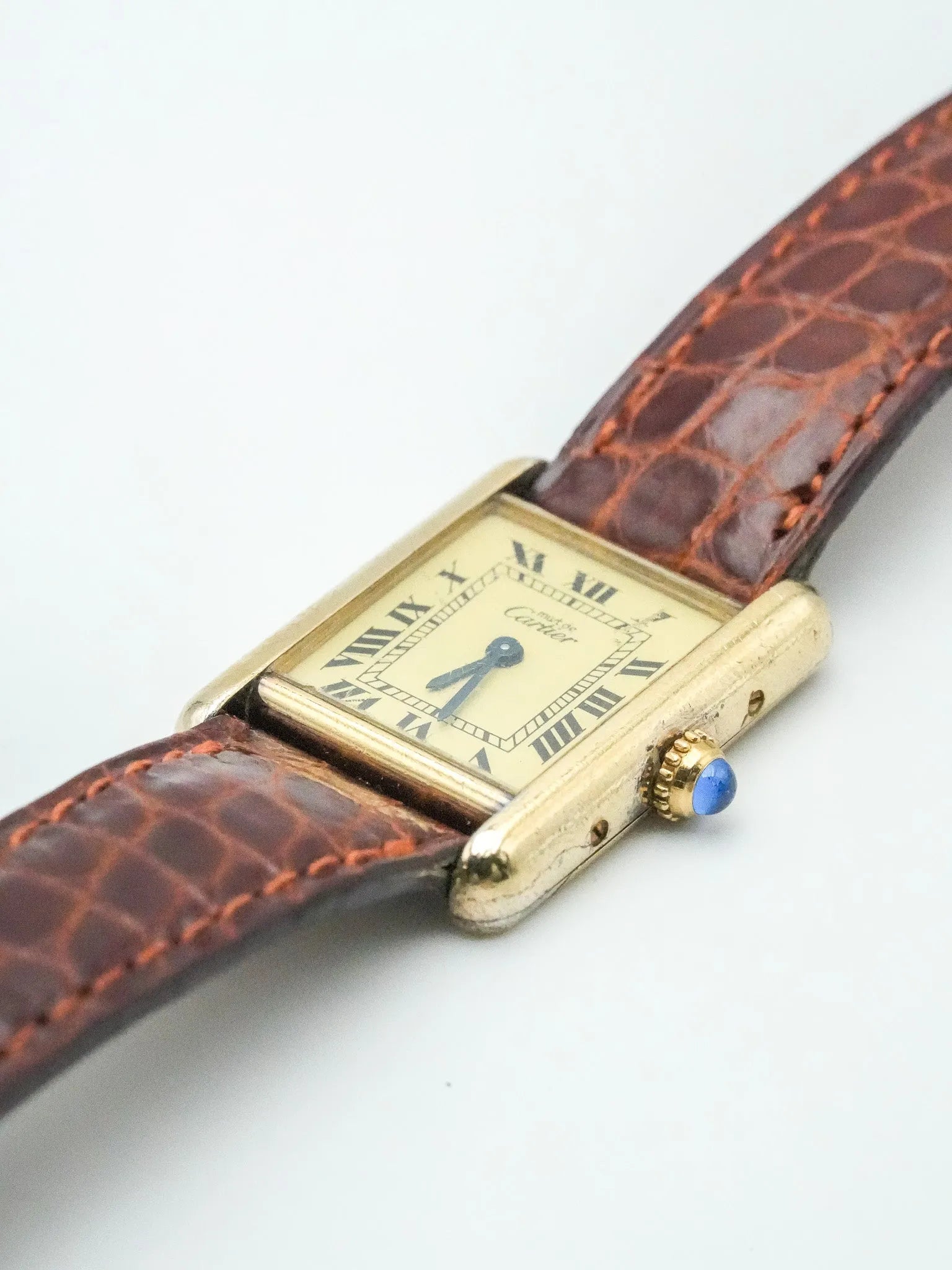 Cartier - Tank must vermeil sm quadrante giallo - 1990s 