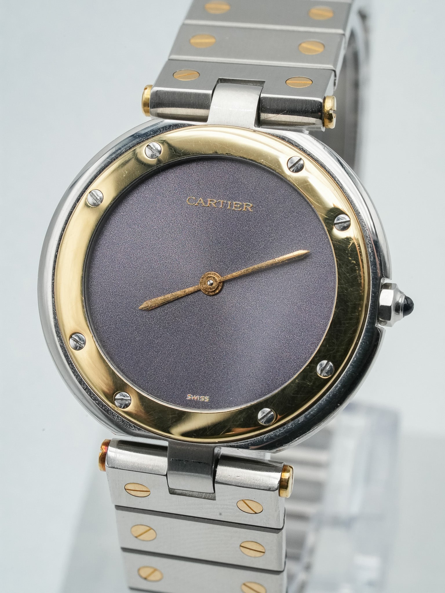 Cartier - Santos Vendome Ghost Acier Anthracite Or jaune 18K - 1980s