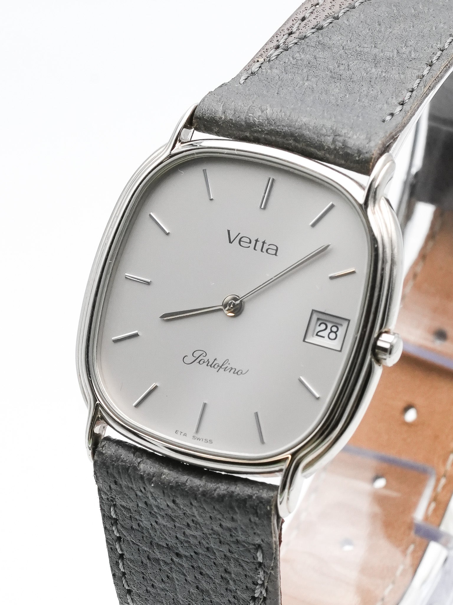 Vetta - Steel Barrel Gray Dial - NOS - 1980S 