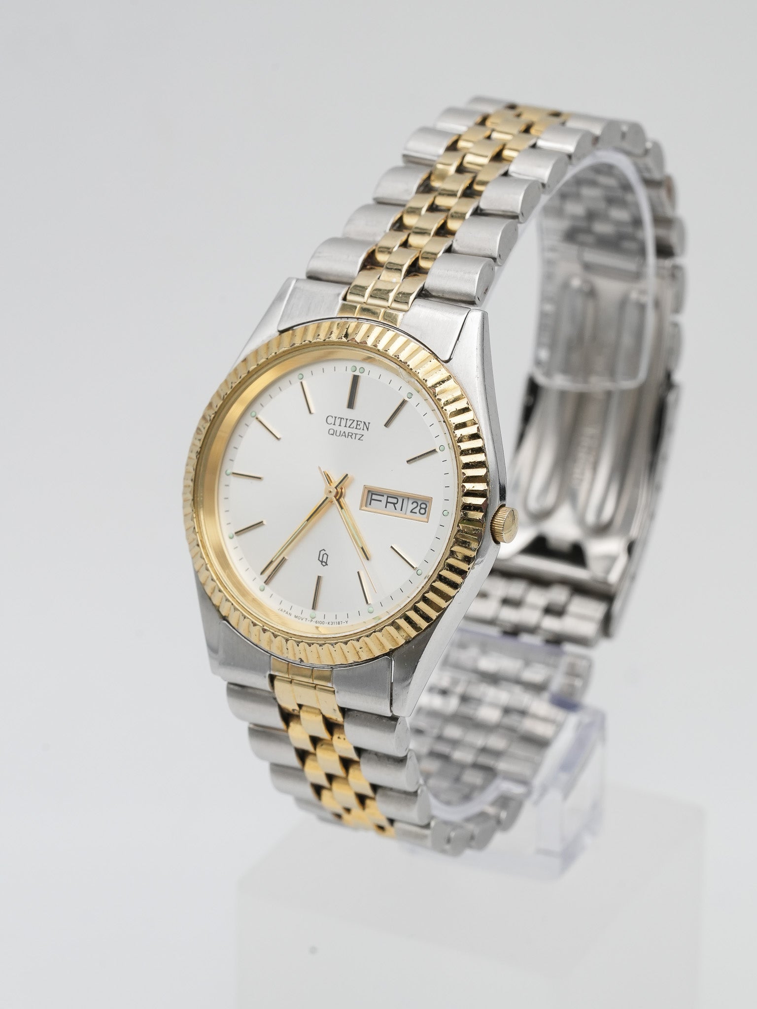 Citizen - Datejust рифленый юбилей сталь золото - 1990s 