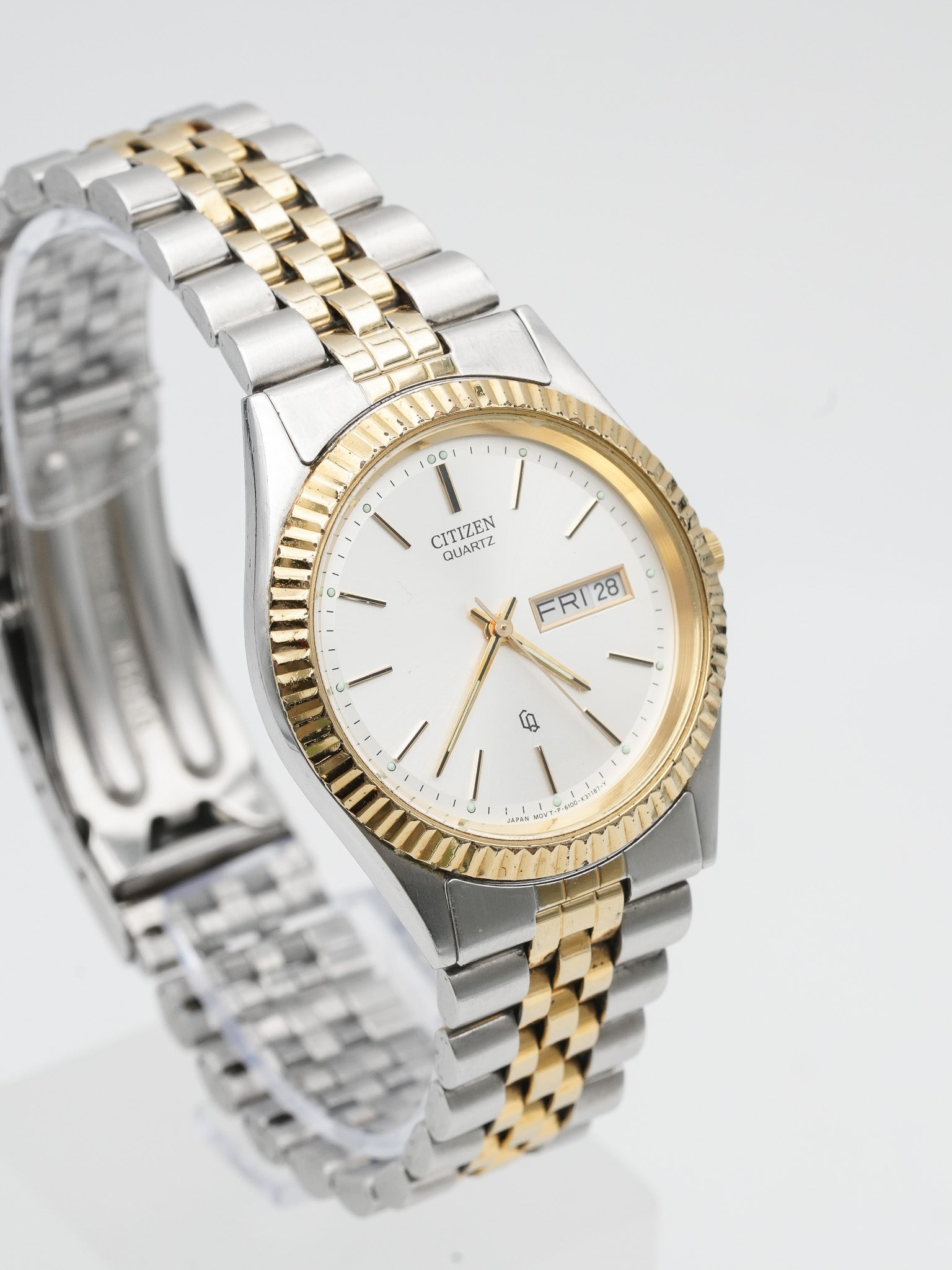 Citizen - Datejust рифленый юбилей сталь золото - 1990s 