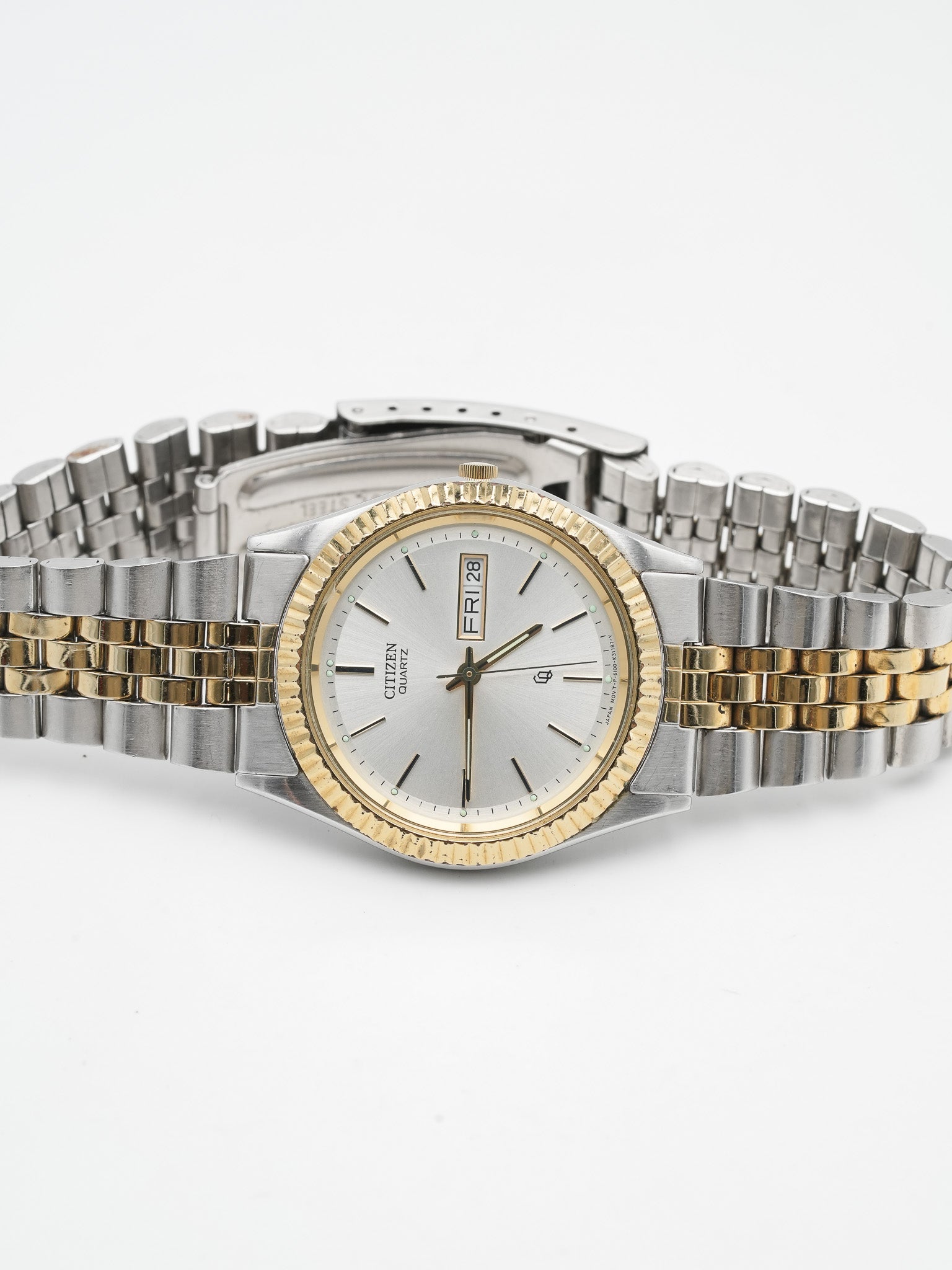 Citizen - Datejust cannelé jubilé acier or - 1990s