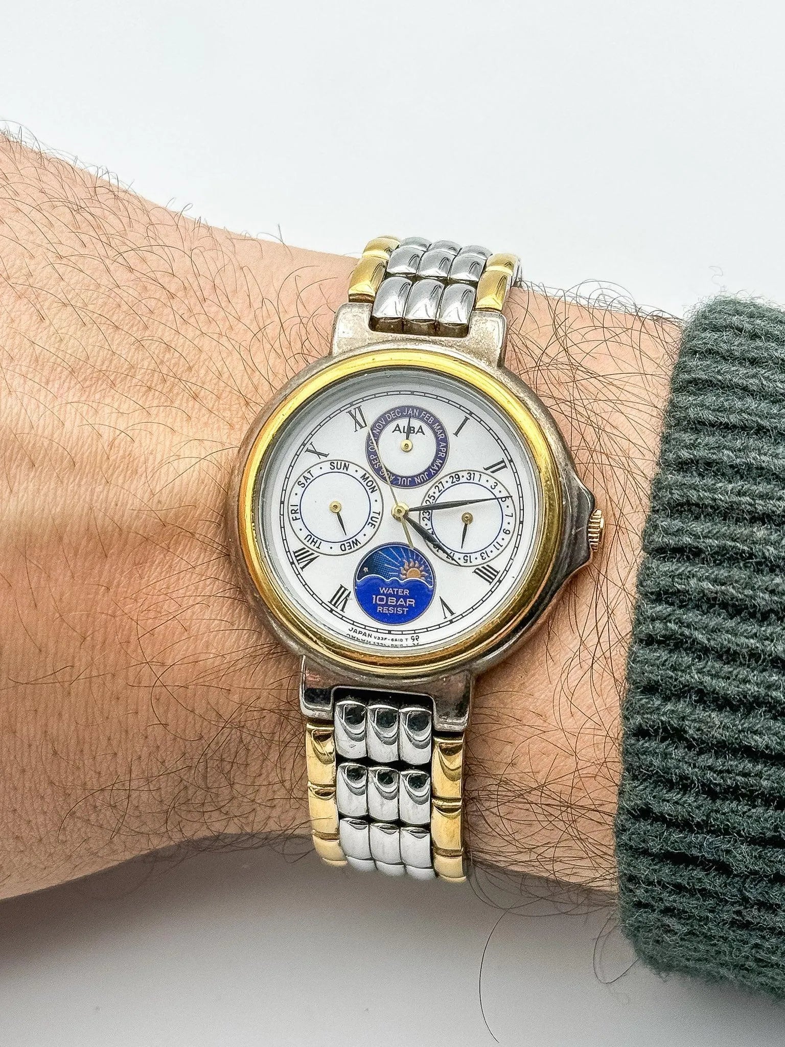 Alba by Seiko - Moonphase Triple Calendar - 1990s - Atelier Victor