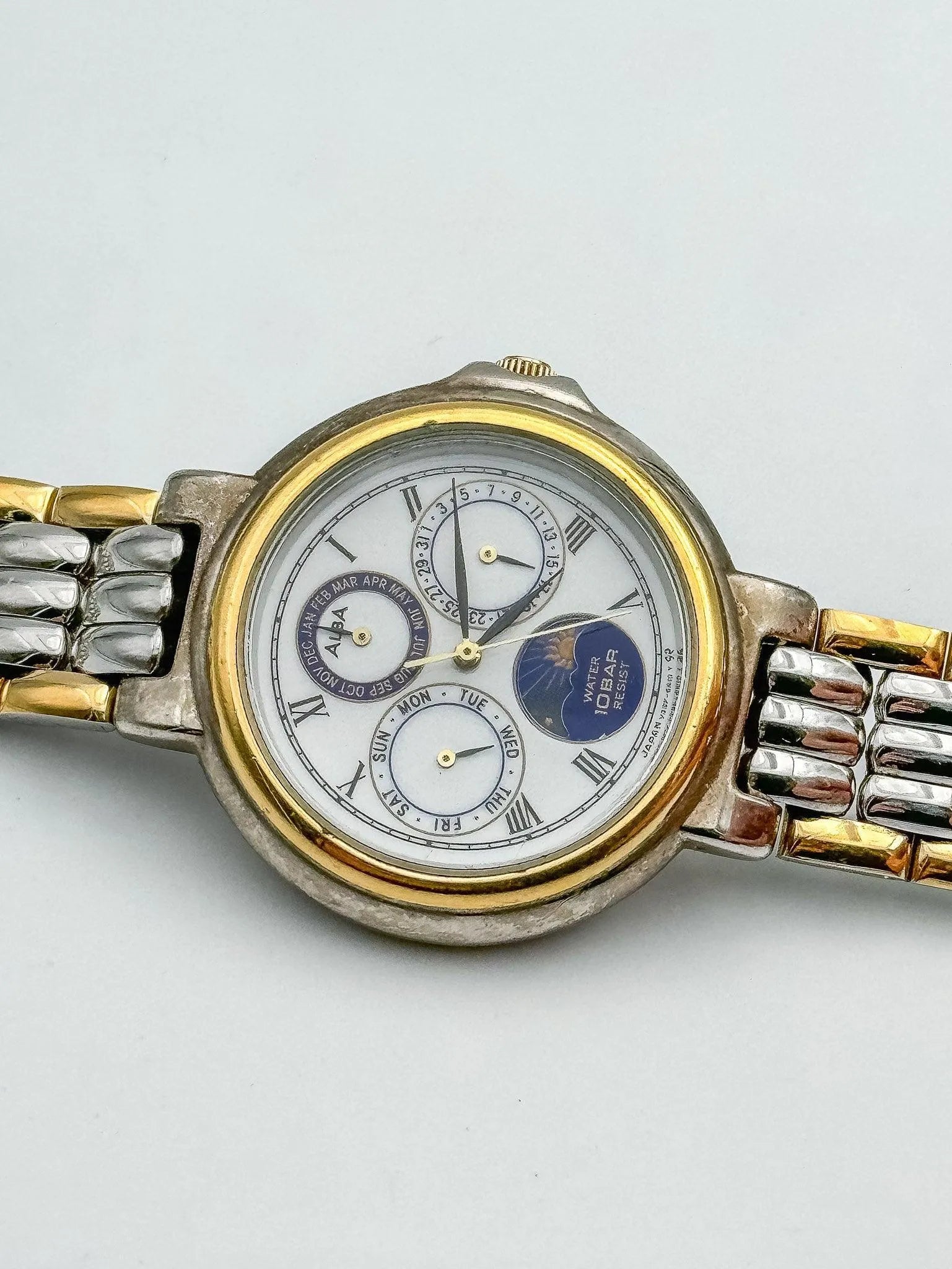 Alba by Seiko - Moonphase Triple Calendar - 1990s - Atelier Victor