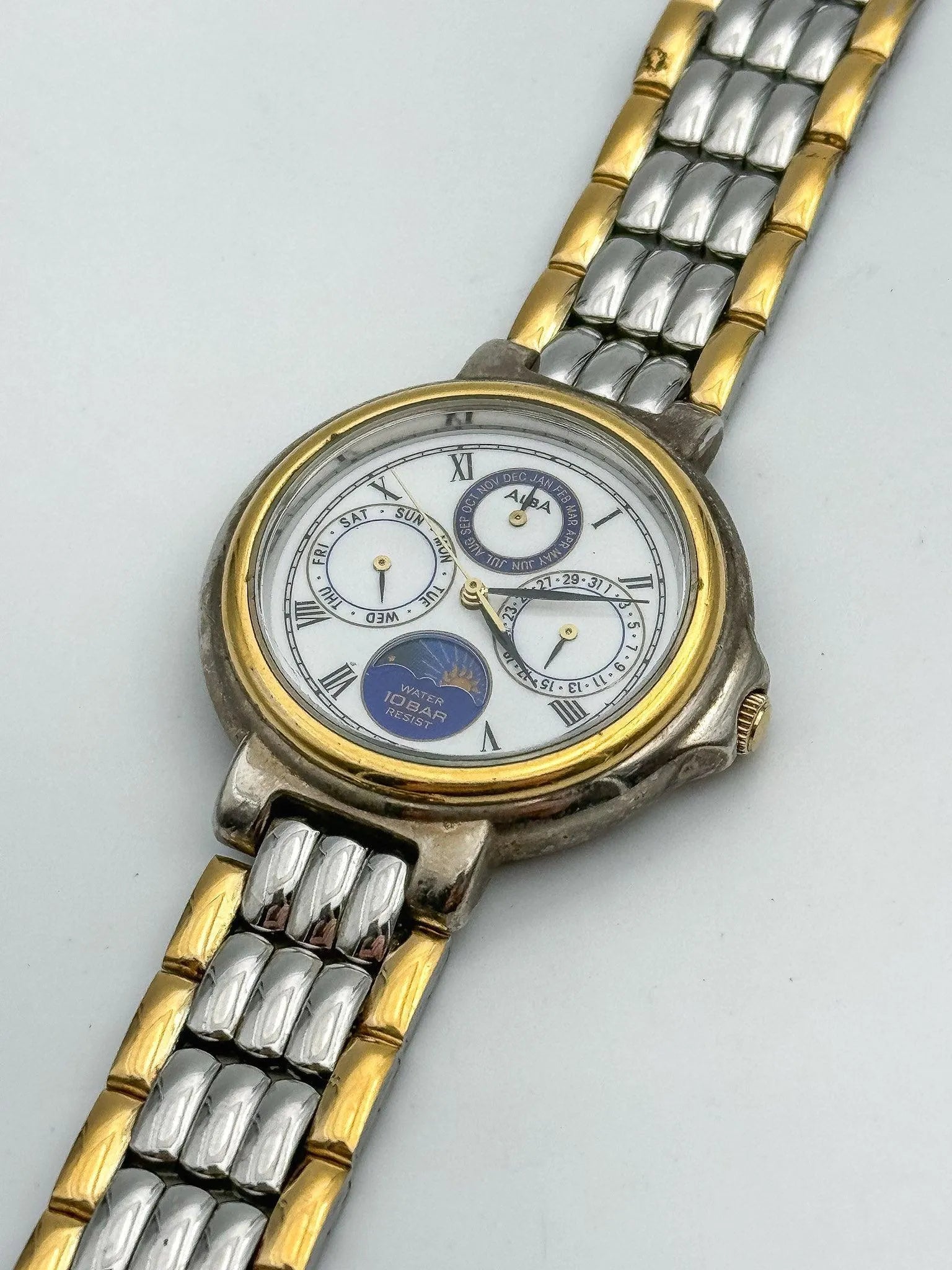 Alba by Seiko - Moonphase Triple Calendar - 1990s - Atelier Victor