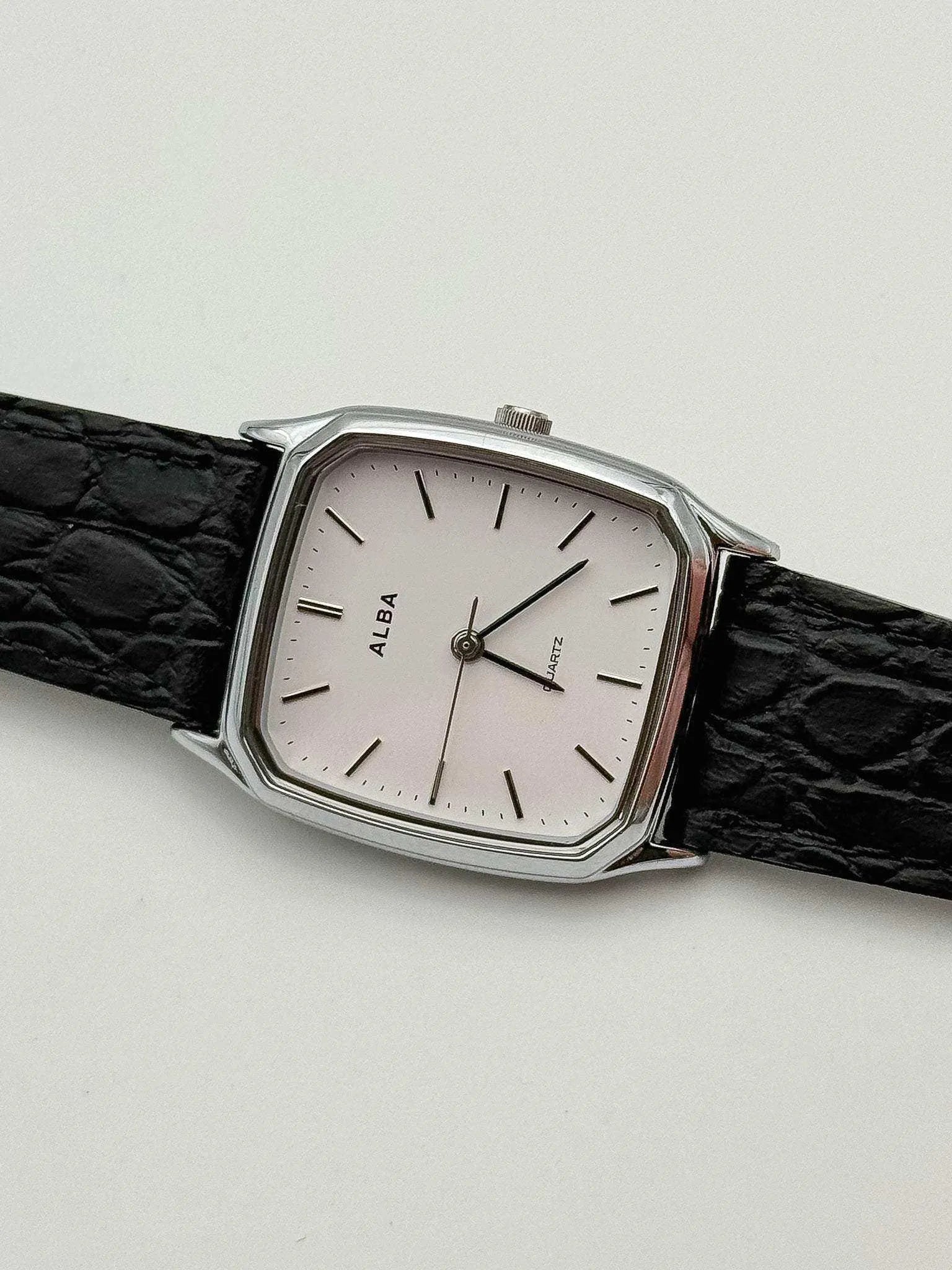 Alba by Seiko - White Dress Watch - 1990s - Atelier Victor