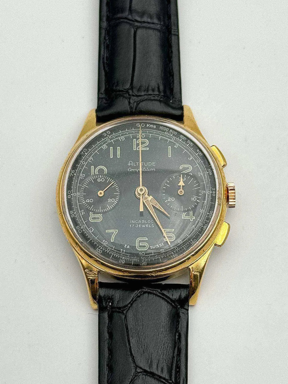 Altitude Competition - Chronograph Venus Black - 1960s - Atelier Victor