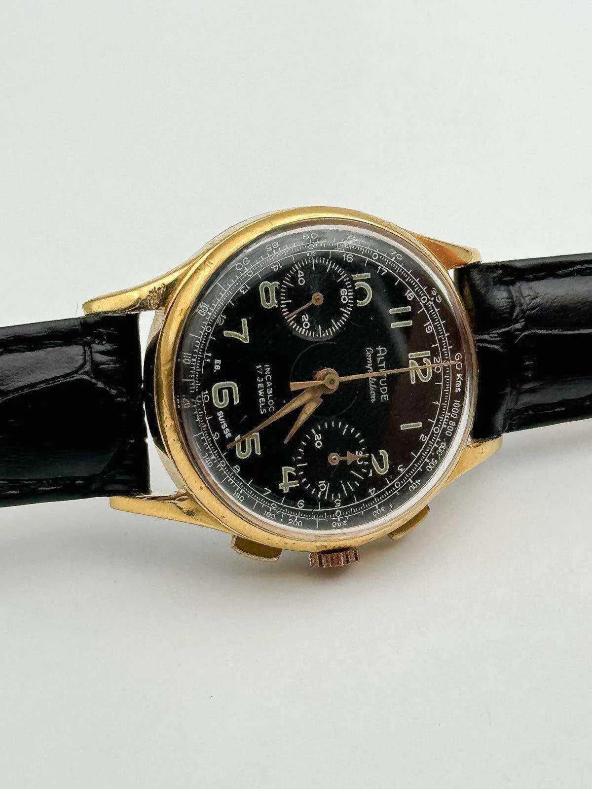 Altitude Competition - Chronograph Venus Black - 1960s - Atelier Victor