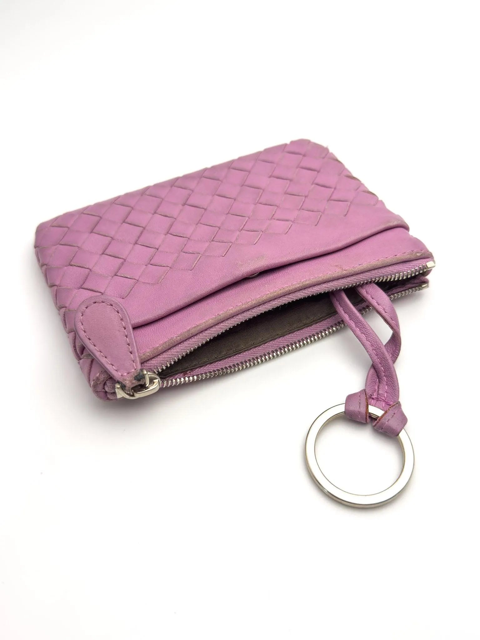 Bottega Veneta - porte-monnaie cuir rose - Atelier Victor