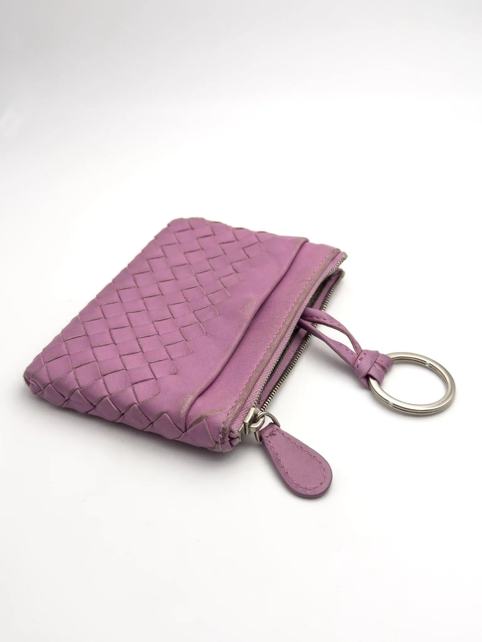 Bottega Veneta - porte-monnaie cuir rose - Atelier Victor