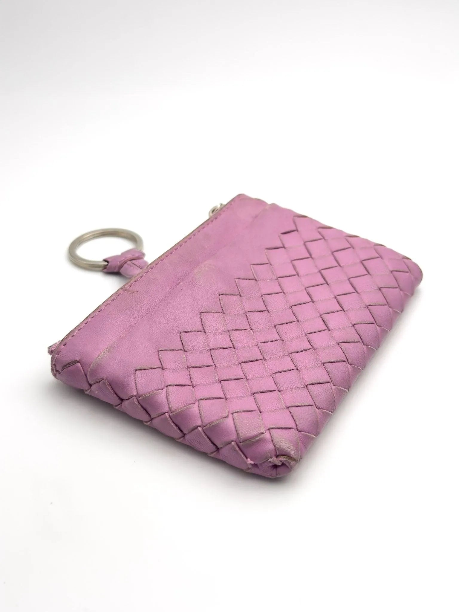 Bottega Veneta - porte-monnaie cuir rose - Atelier Victor