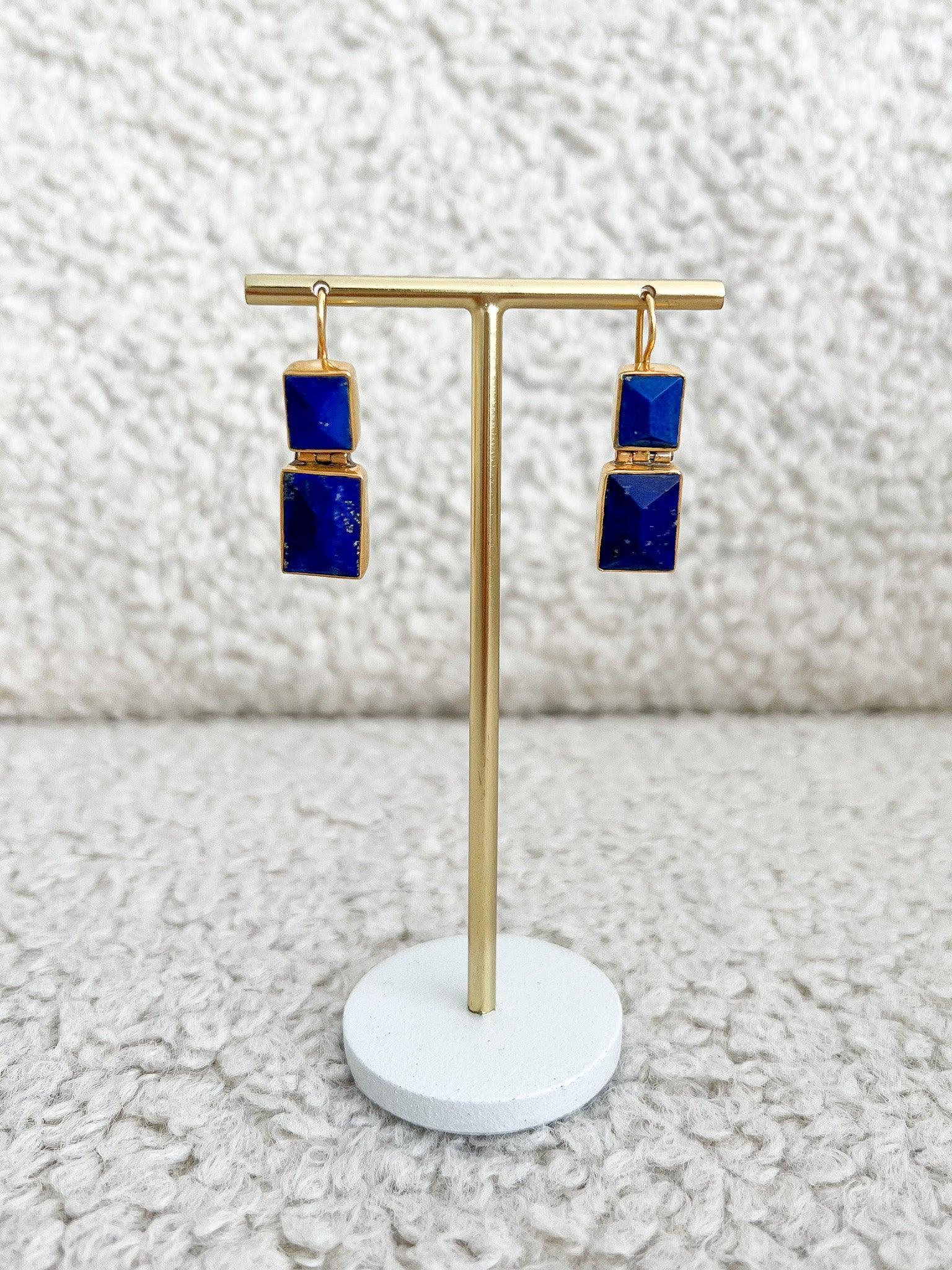 Boucles d’oreilles - Lapis Luzili - Atelier Victor