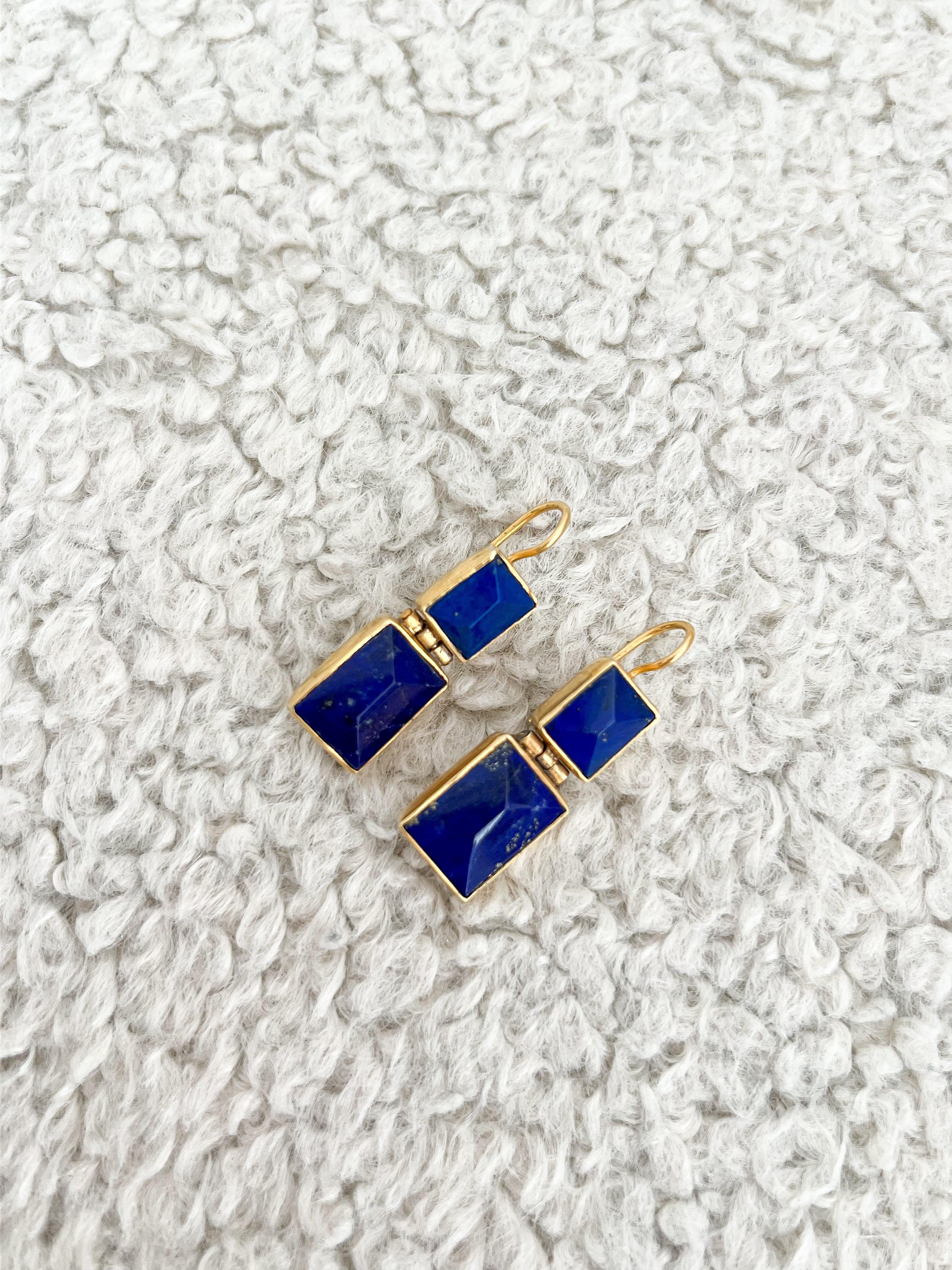 Boucles d’oreilles - Lapis Luzili - Atelier Victor