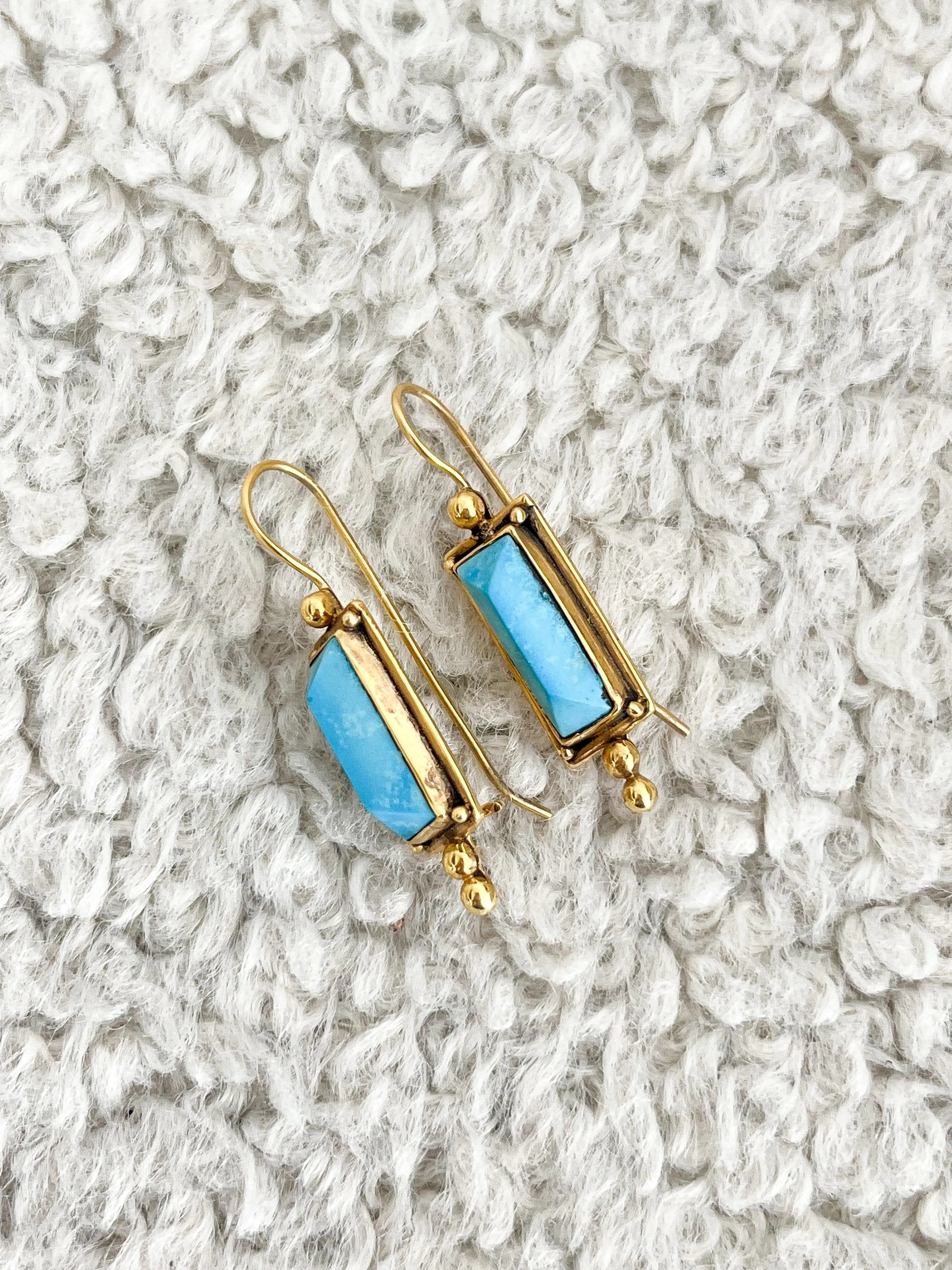 Boucles d’oreilles - Vermeil Turquoise - Atelier Victor